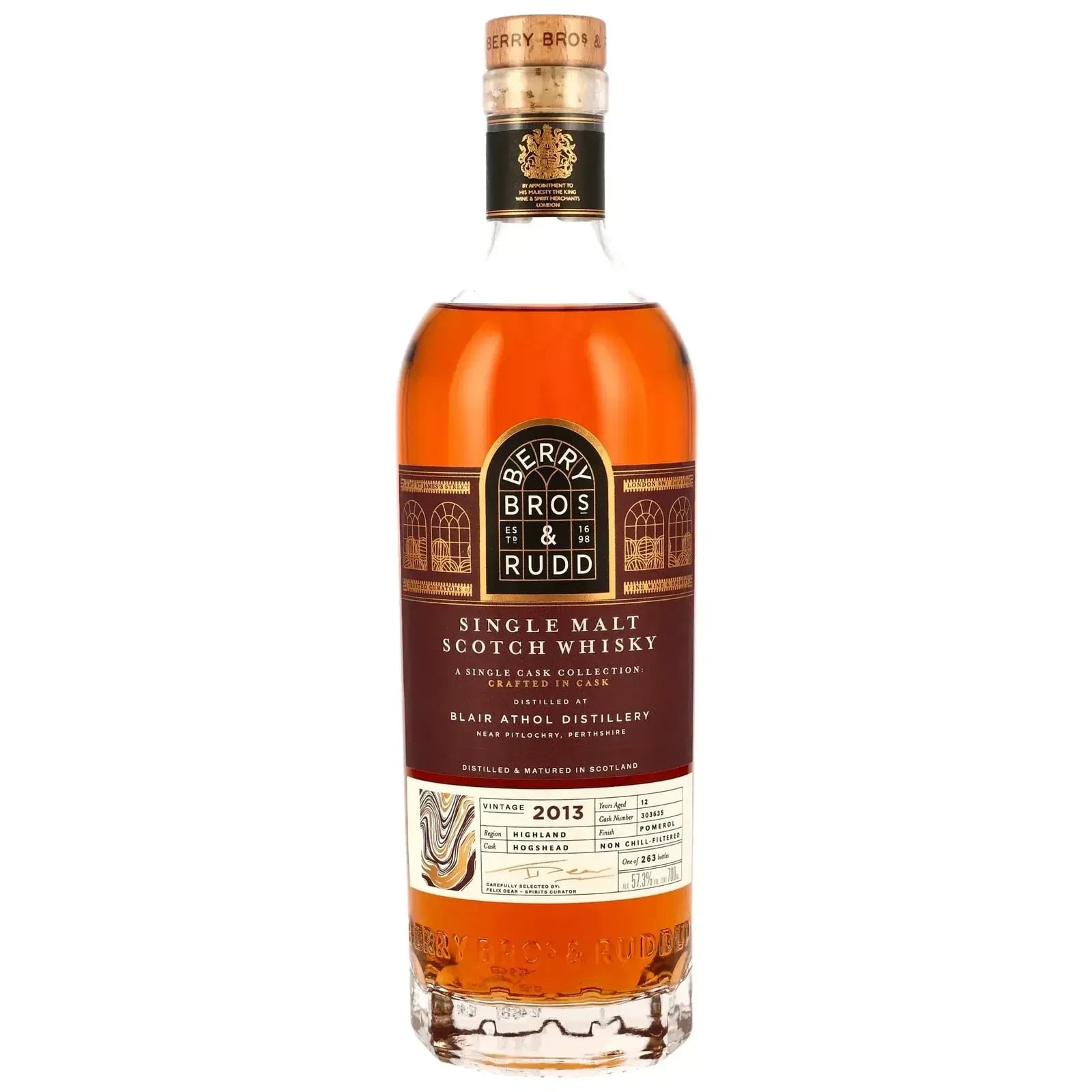 Blair Athol 12 Years Old 2013 A Single Cask Collection Crafted in Cask Berry Bros & Rudd 303635