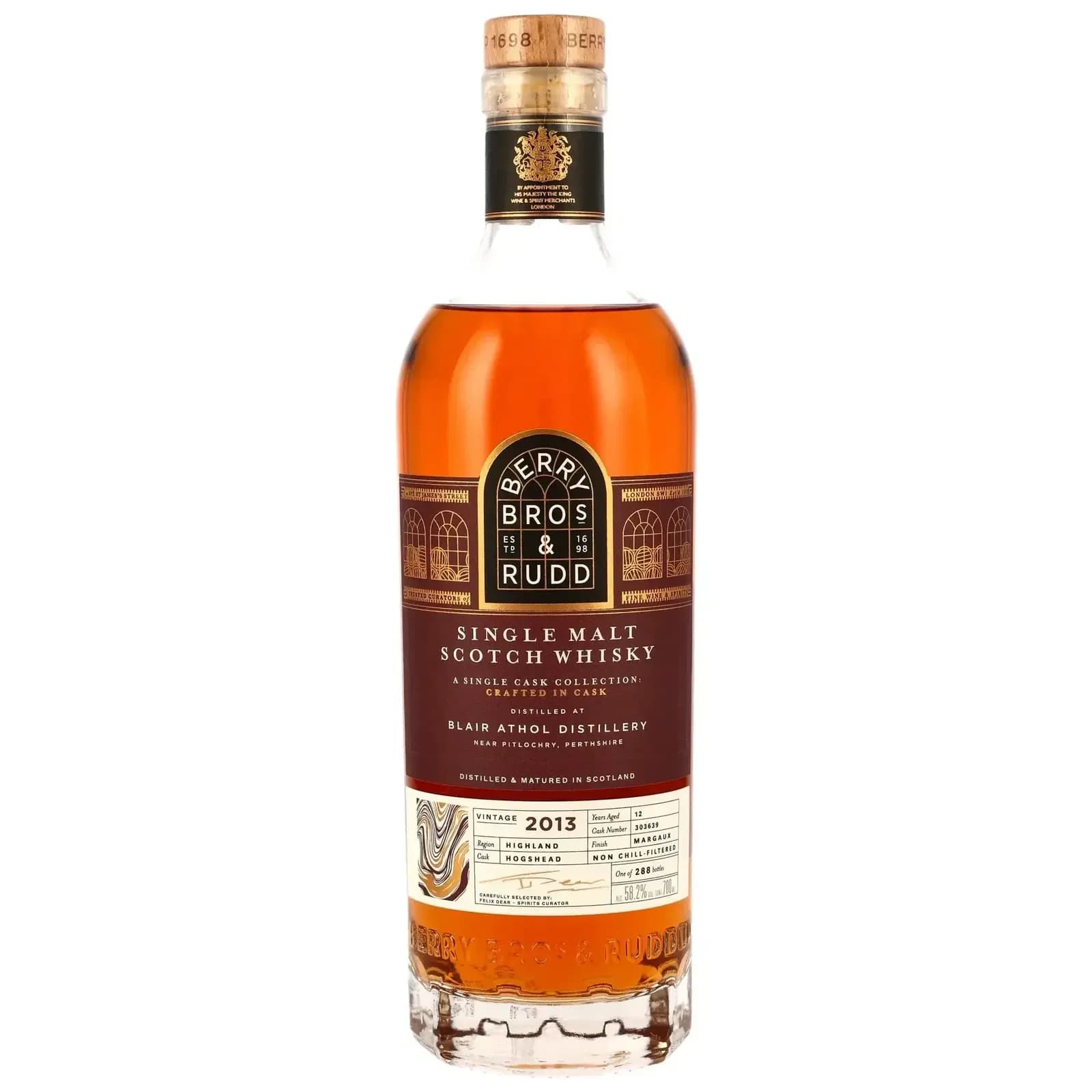 Blair Athol 12 Years Old 2013 A Single Cask Collection Crafted in Cask Berry Bros & Rudd 303639