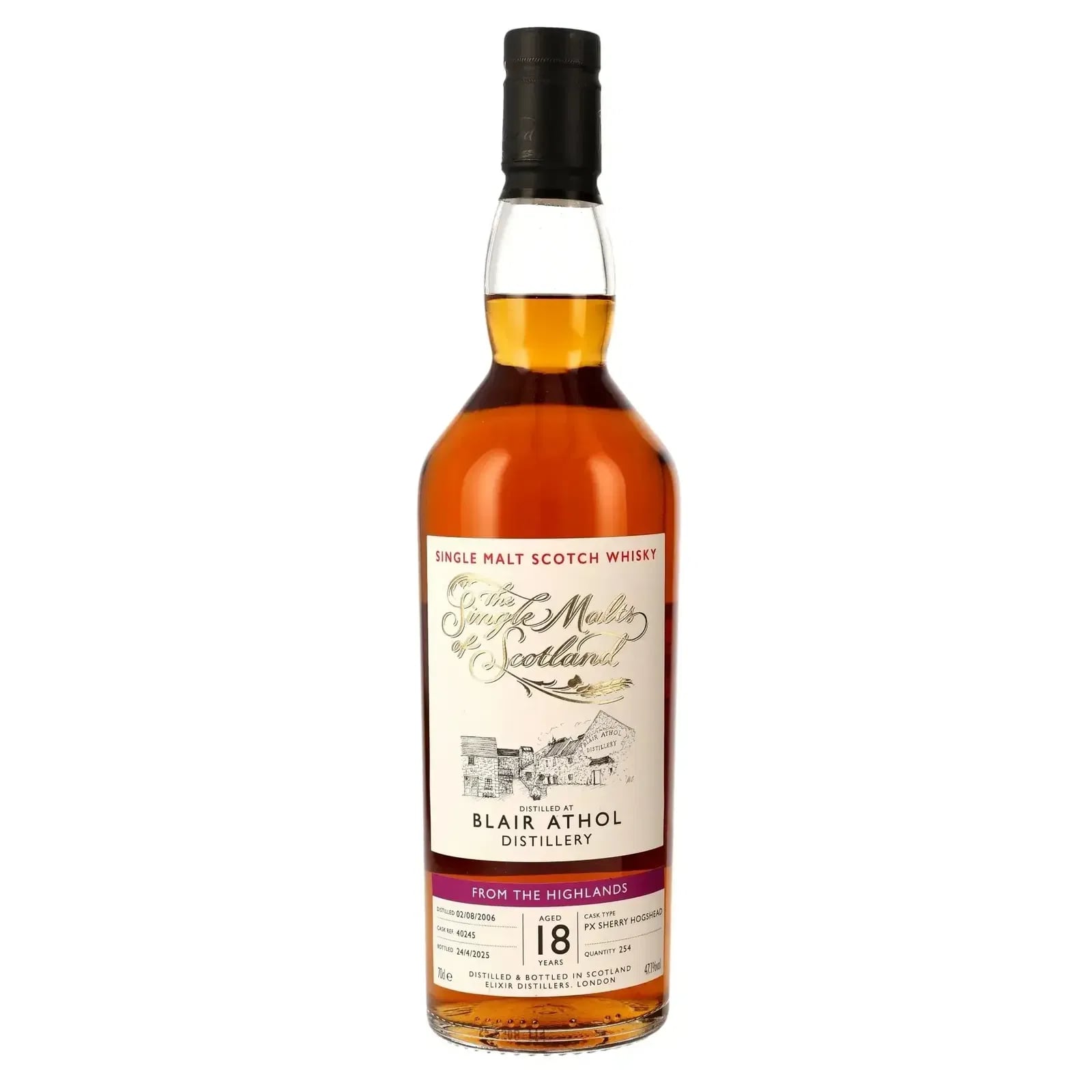 Blair Athol 18 Years Old 2006 The Single Malts of Scotland Elixir Distillers 40245