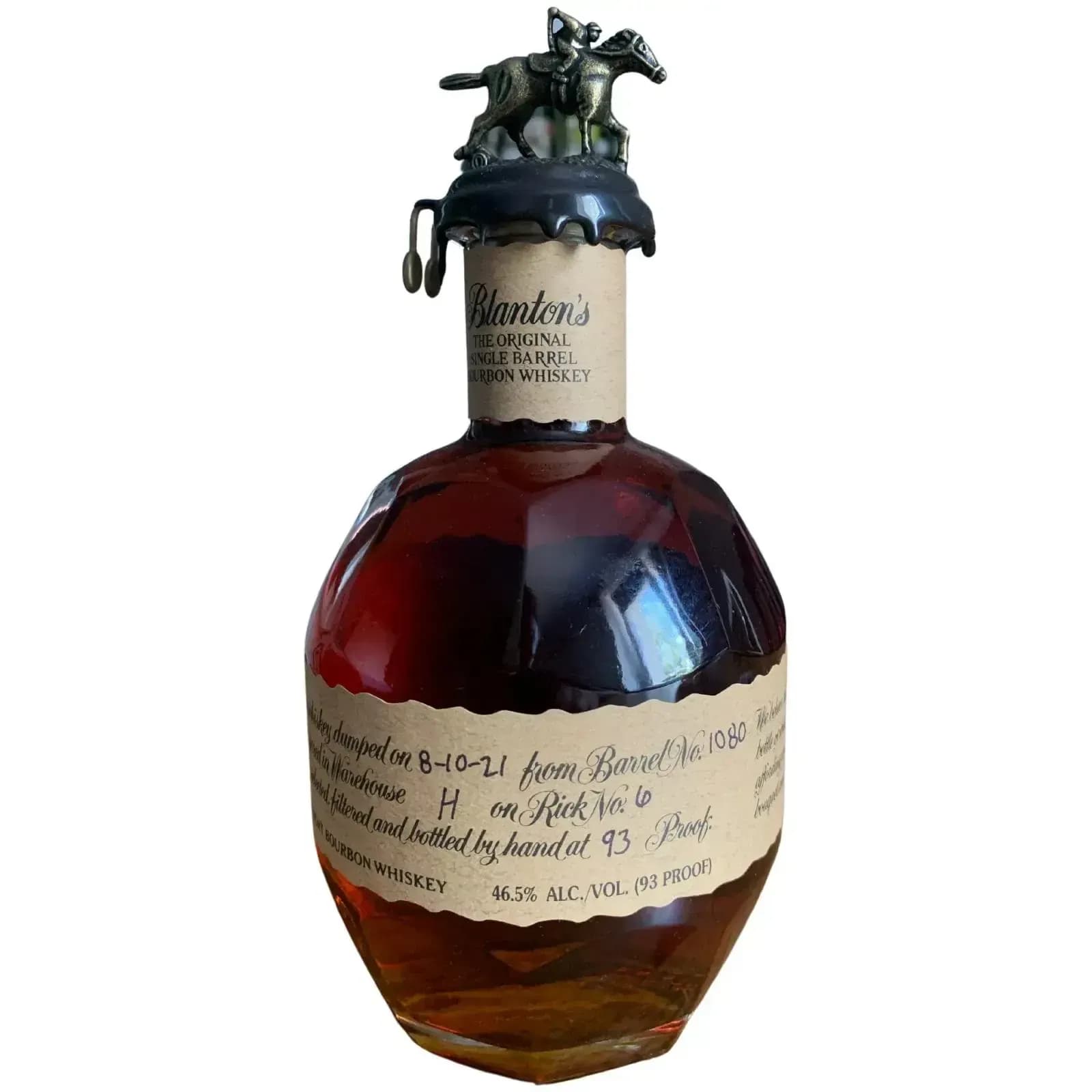 Blantons The Orginal Single Barrel Bourbon Whiskey Cask Nr.1080