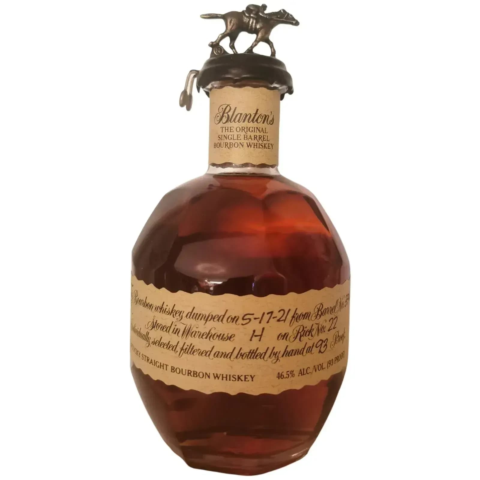 Blantons The Orginal Single Barrel Bourbon Whiskey Cask Nr.394A