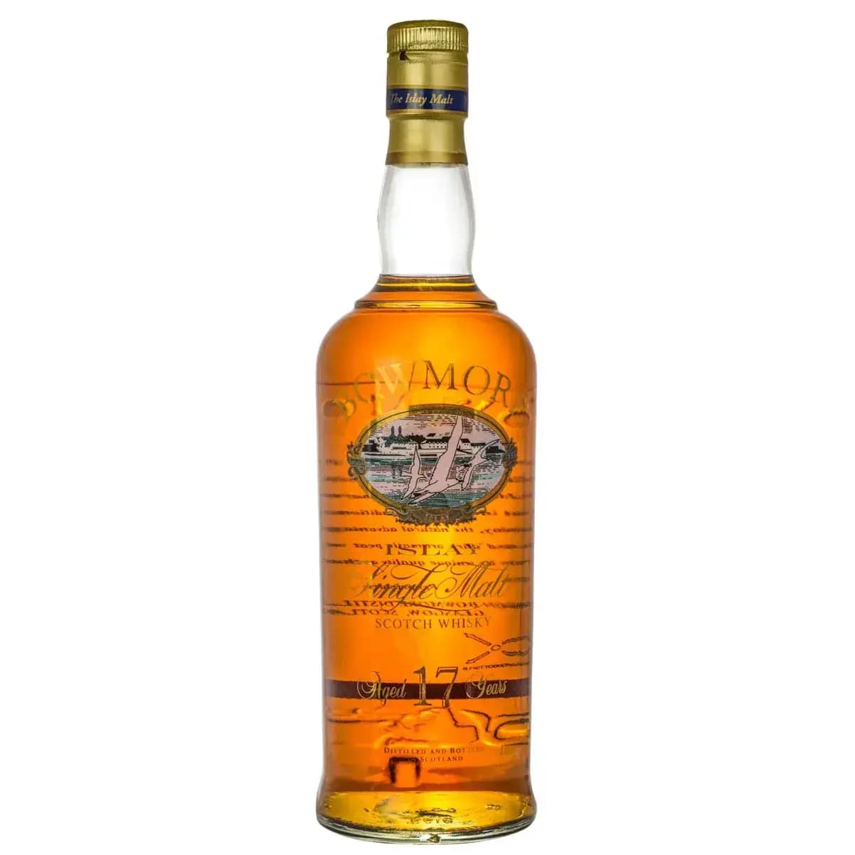 Bowmore 17 Year Old Glass Printed Label