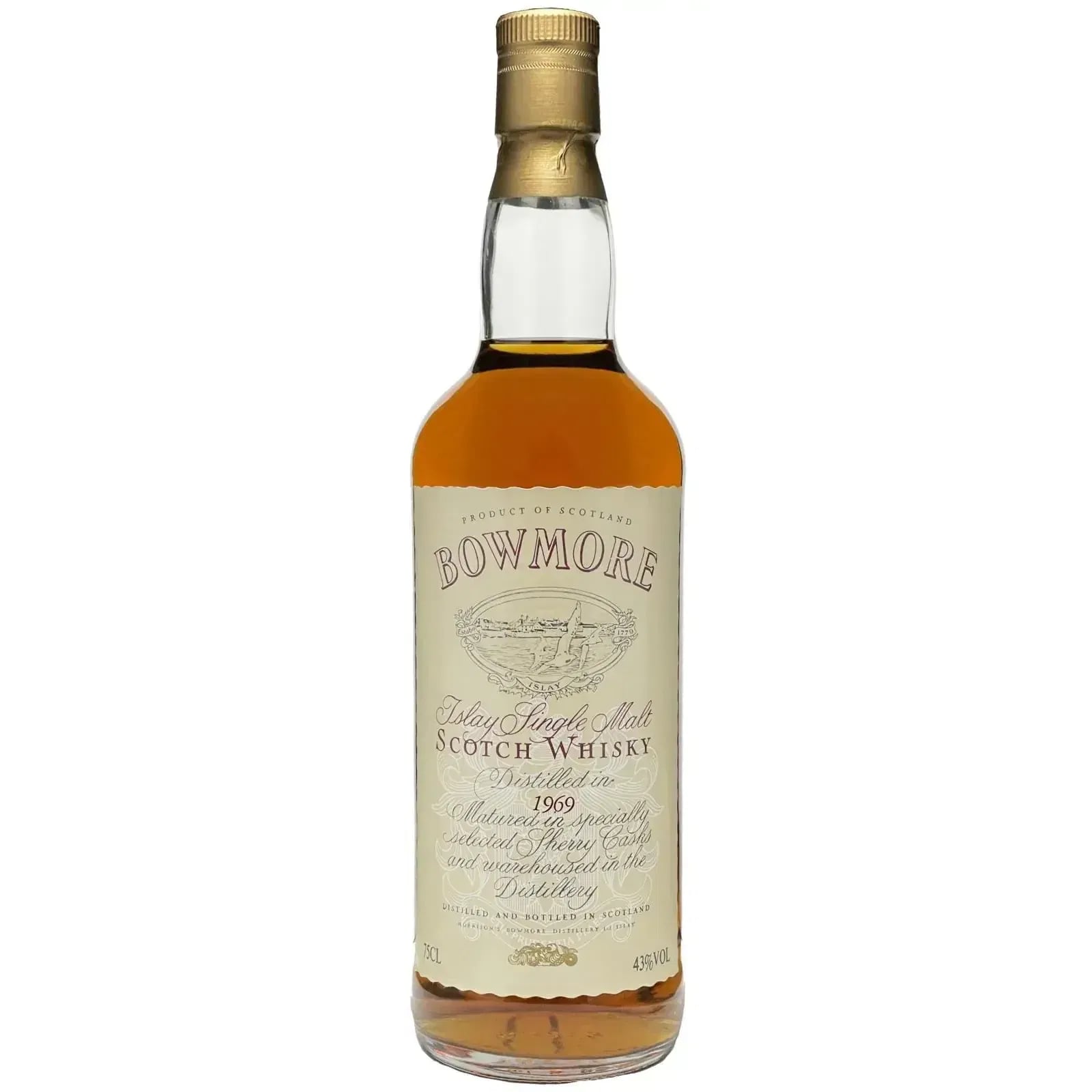 Bowmore 1969 Years Old Matured in specially selected Sherry Casks 75cl