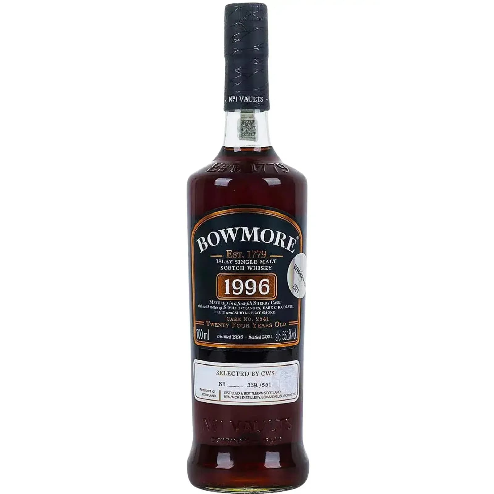 Bowmore 1996 Cask Nr.2541