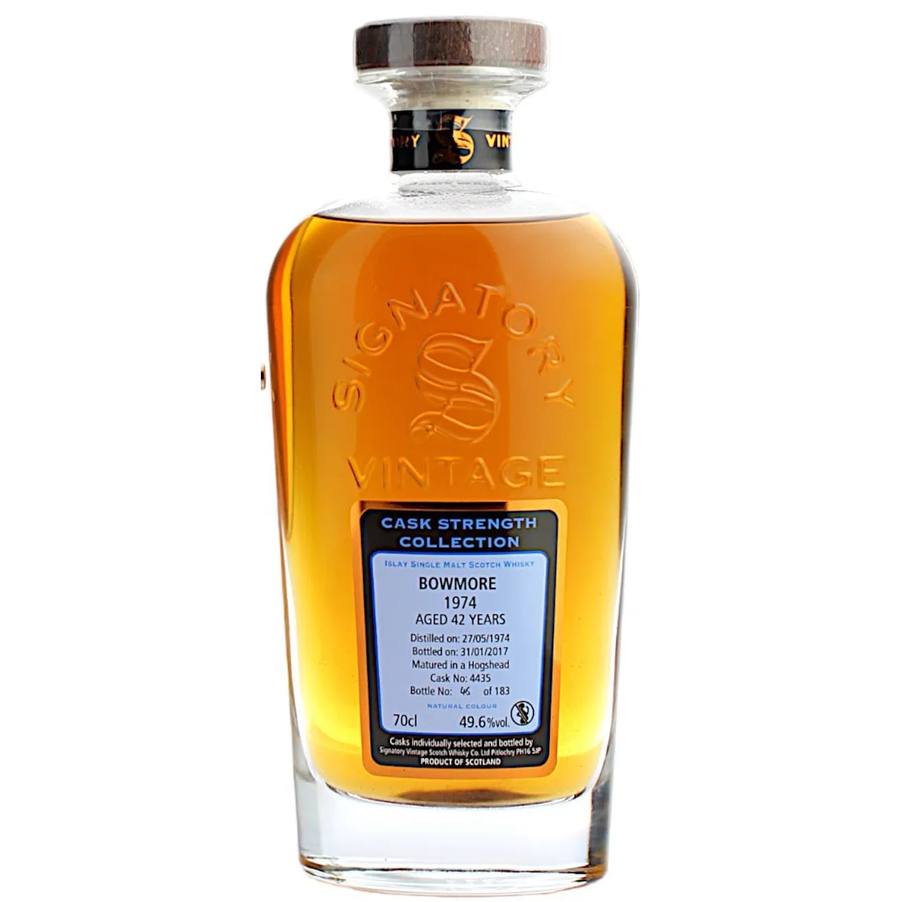Bowmore 42 Years Old 1974 Singature Rare Release Signatory Vintage