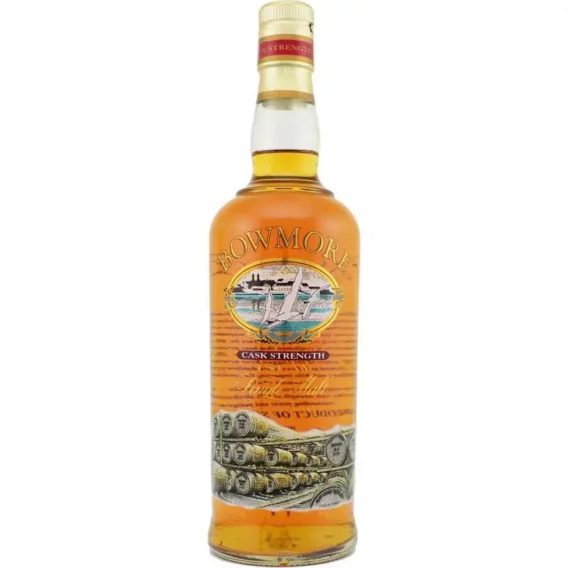 Bowmore Cask Strength Glass Printed Label