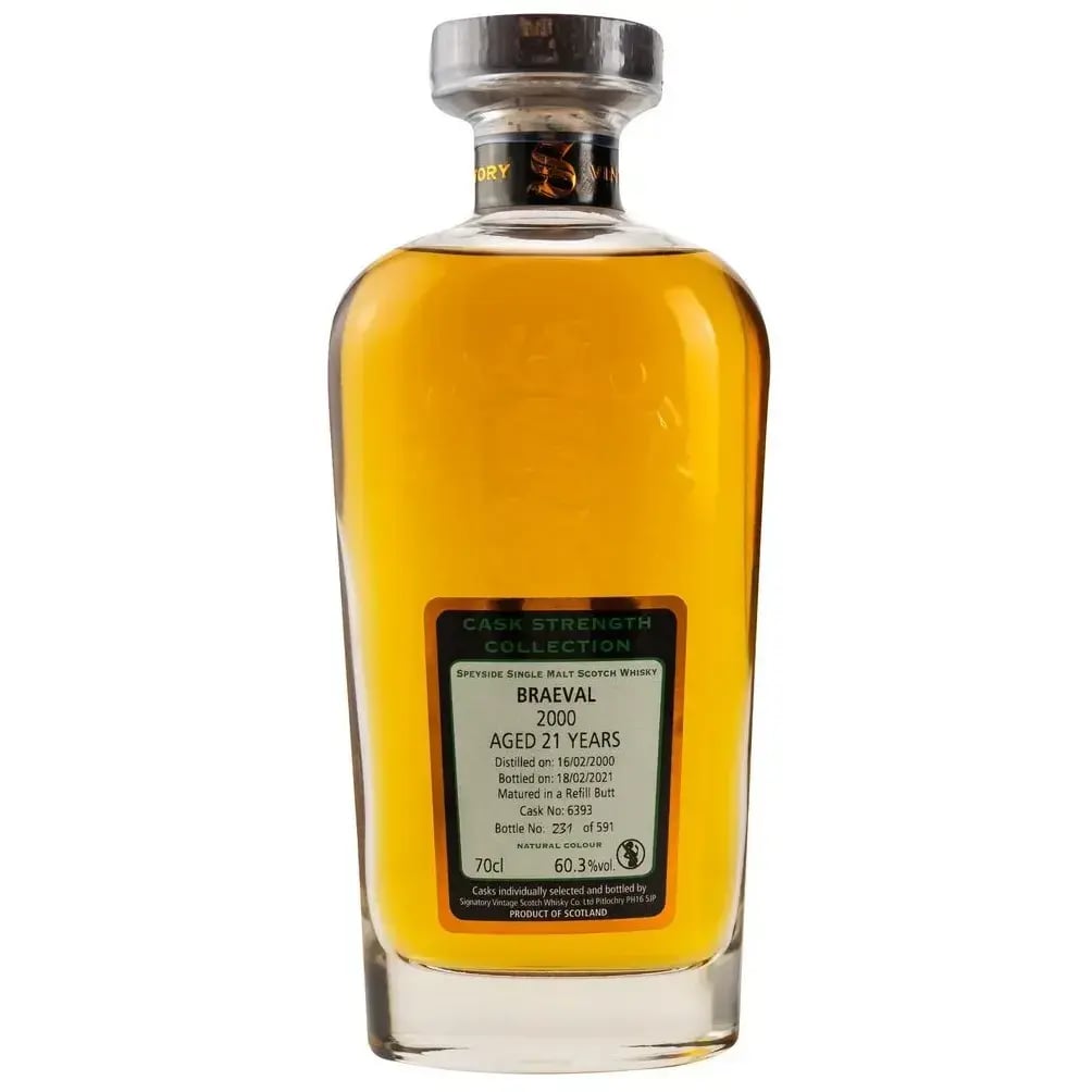 Braeval 21 Years Old 2000 Cask Strength Collection Signatory Vintage 6393