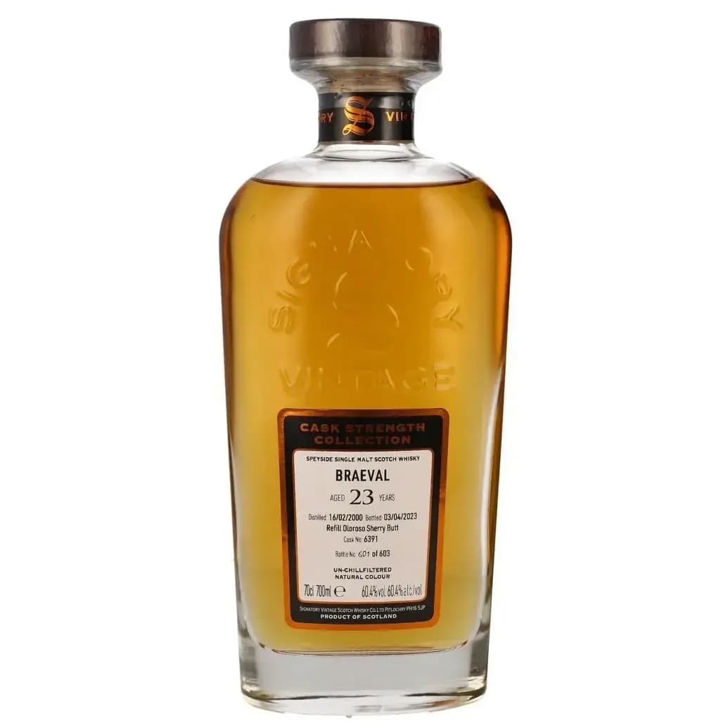 Braeval 23 Years Old 2000 Cask Strength Collection Signatory Vintage 6391