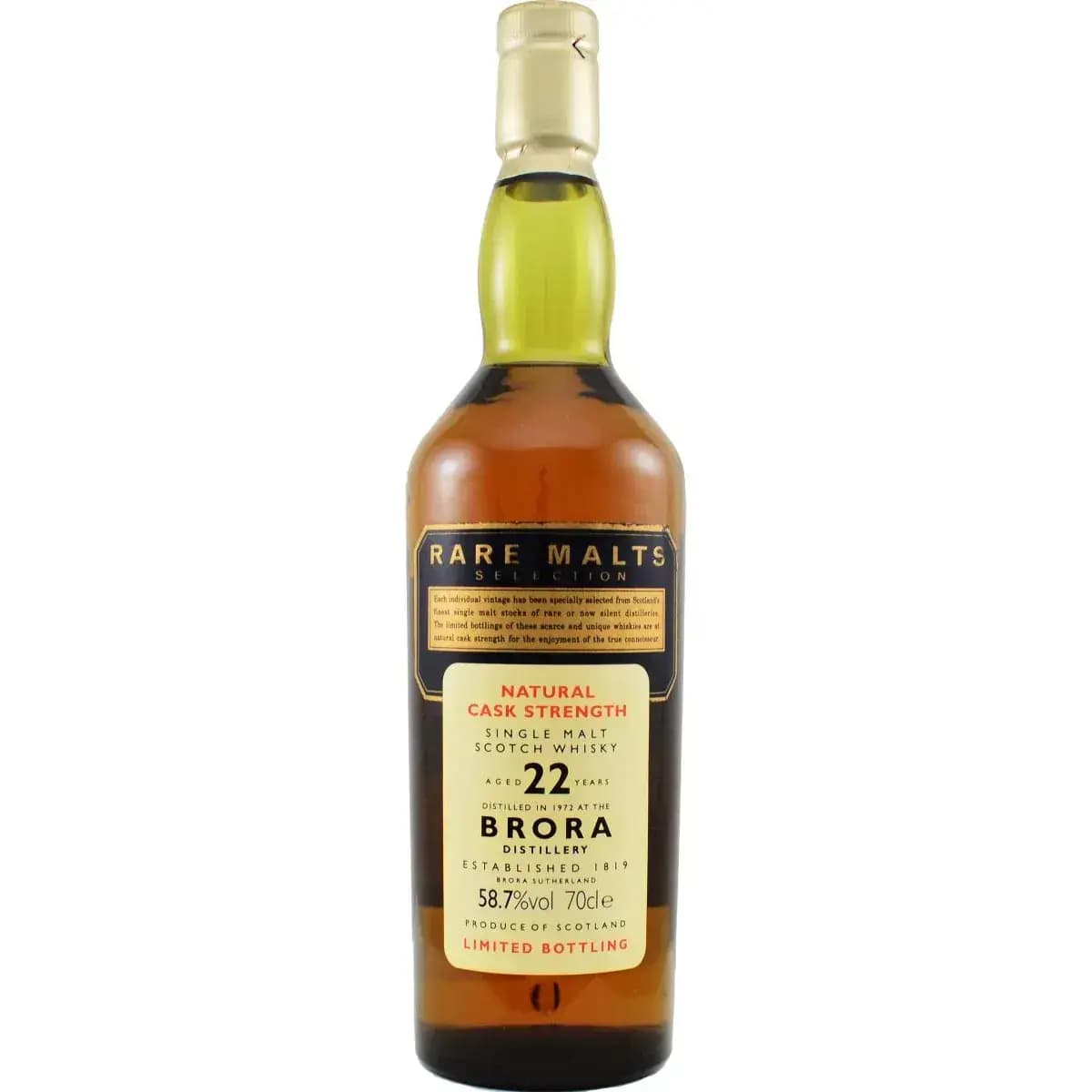 Brora 22 Years Old 1972 Rare Malts Selection