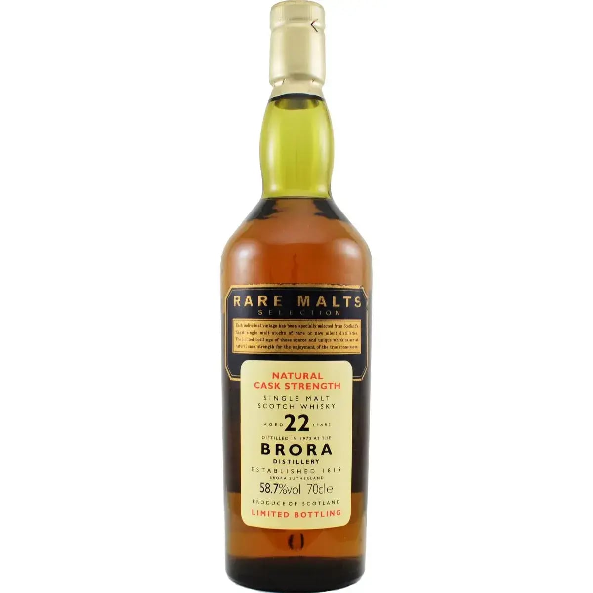 Brora 22 Years Old 1972 Rare Malts Selection