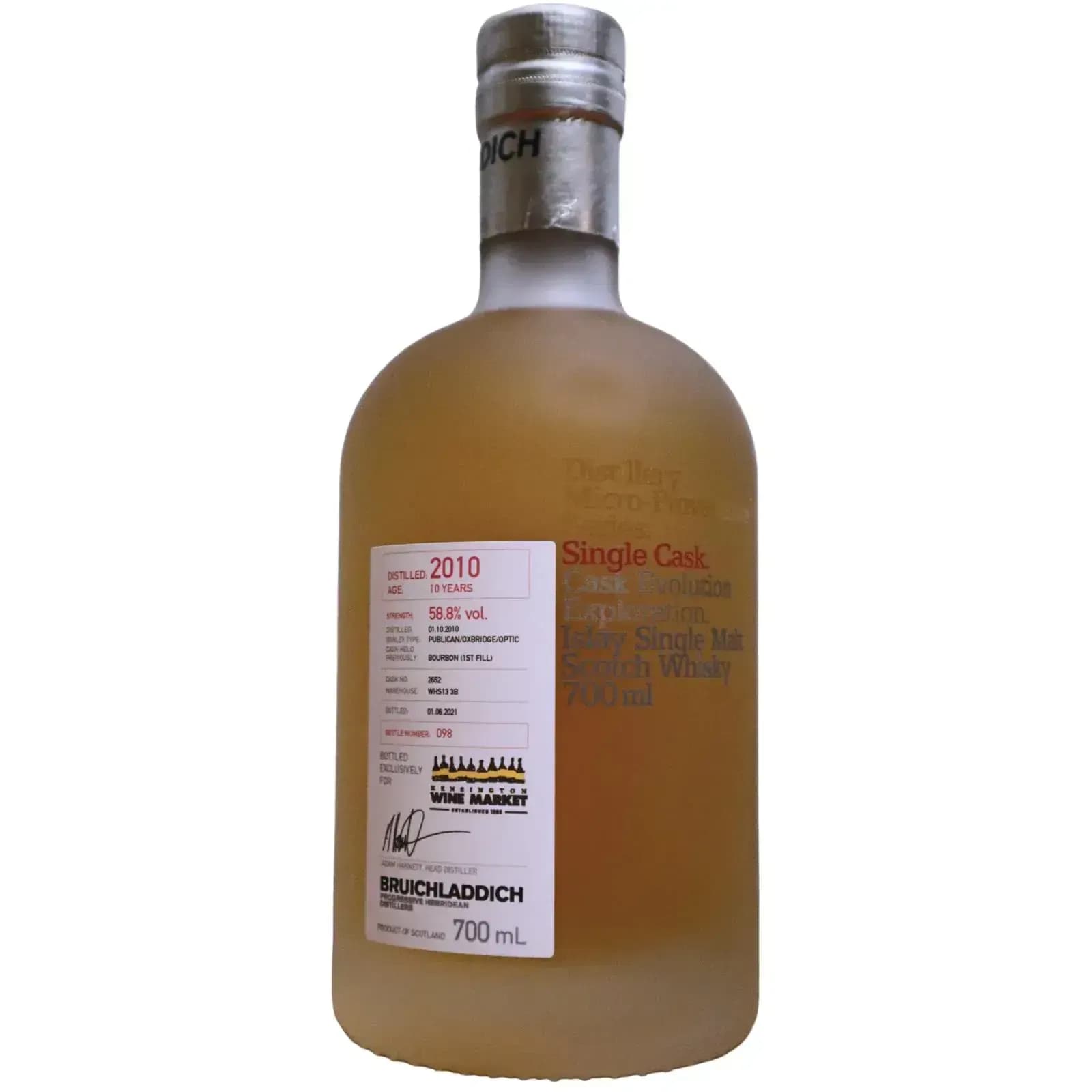 Bruichladdich 10 Years Old 2010 Cask Exploration Series Cask Nr.2652
