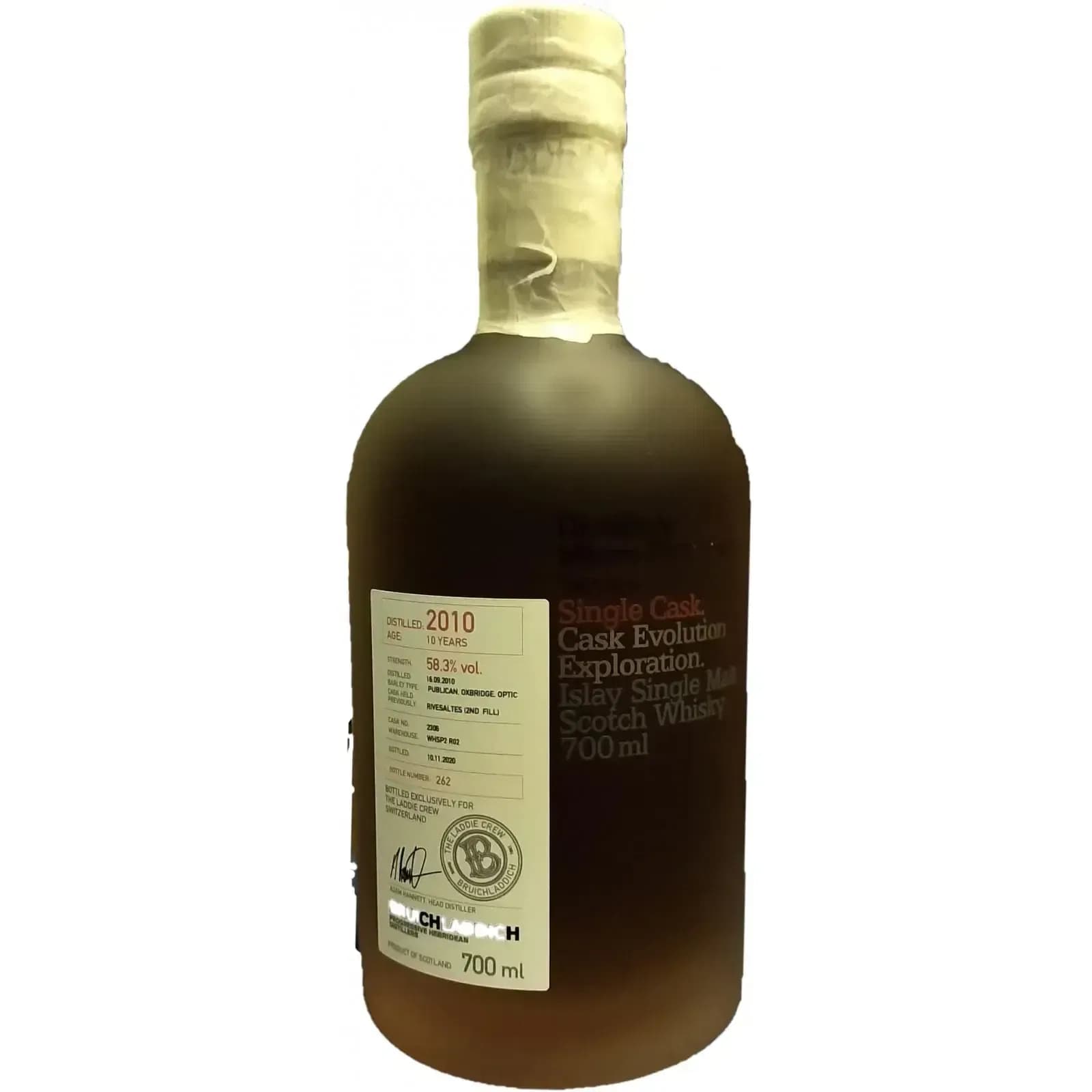 Bruichladdich 10 Years Old 2010 Micro Provenance Series Cask Nr.2306