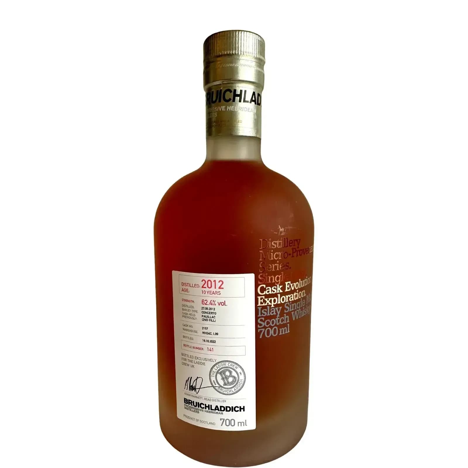 Bruichladdich 10 Years Old 2012 Cask Exploration Series Cask Nr.2157