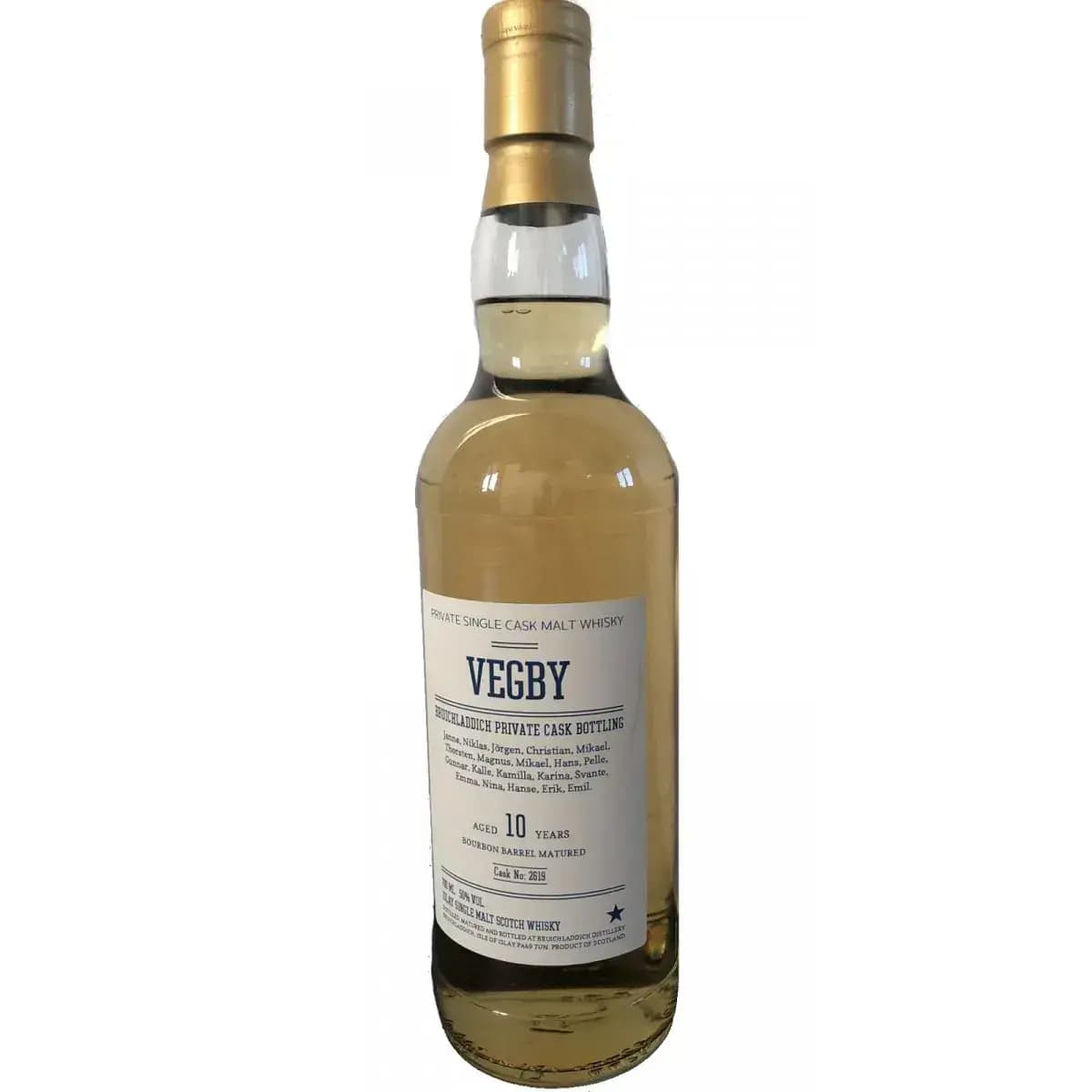 Bruichladdich 10 Years Old Vegby Cask Nr.2619