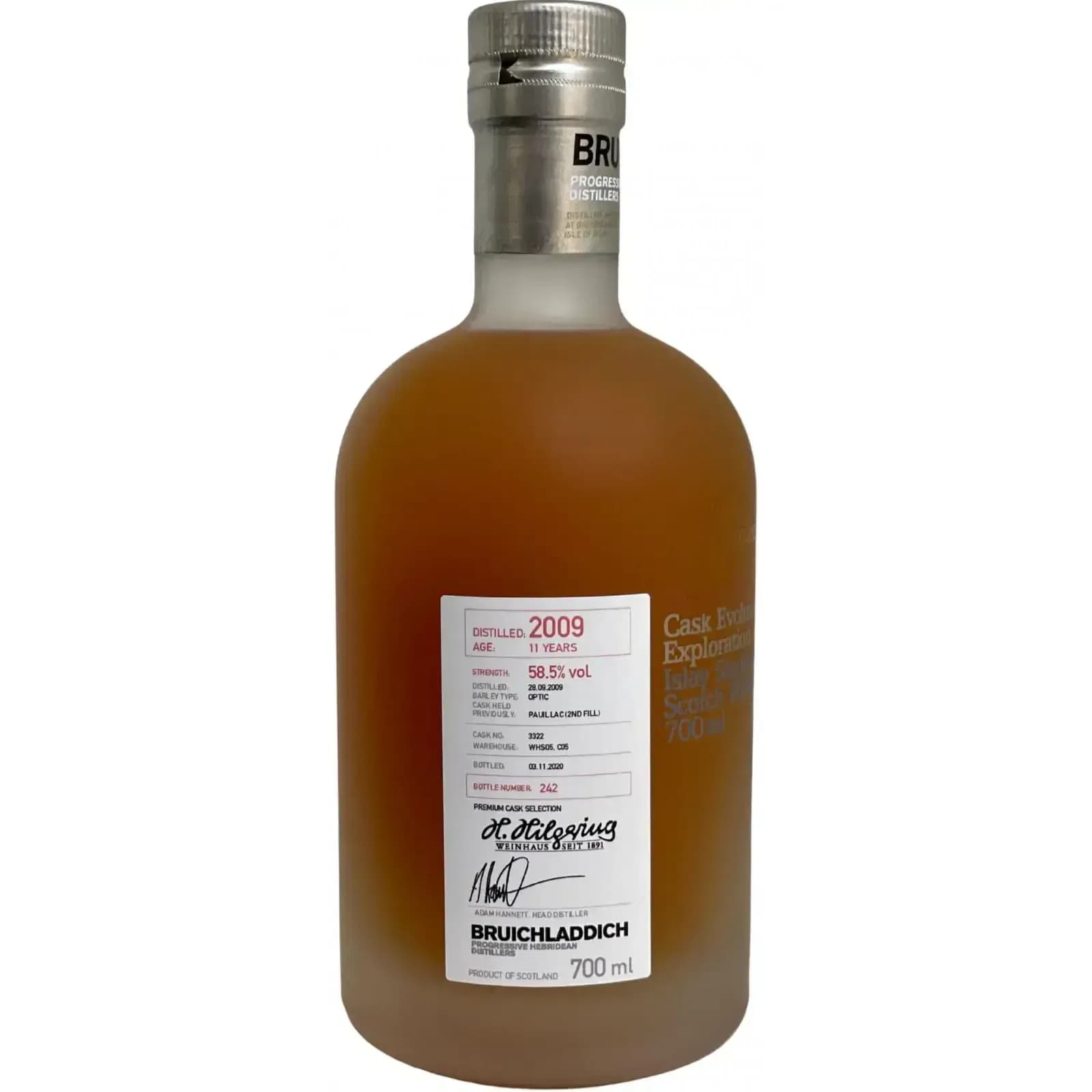 Bruichladdich 11 Years Old 2009 Micro Provenance Cask Nr.3322