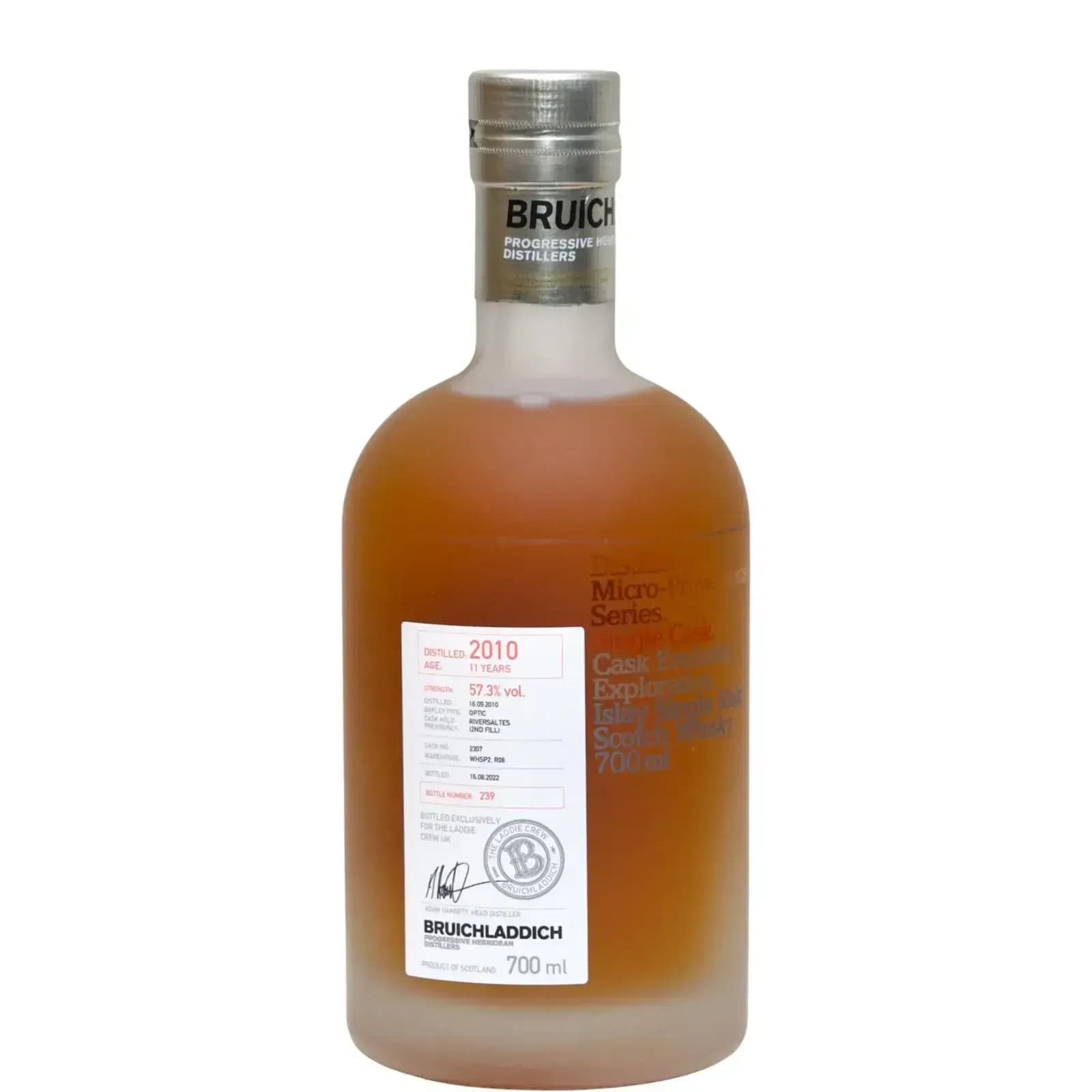 Bruichladdich 11 Years Old 2010 Laddie Crew Cask Nr.2307