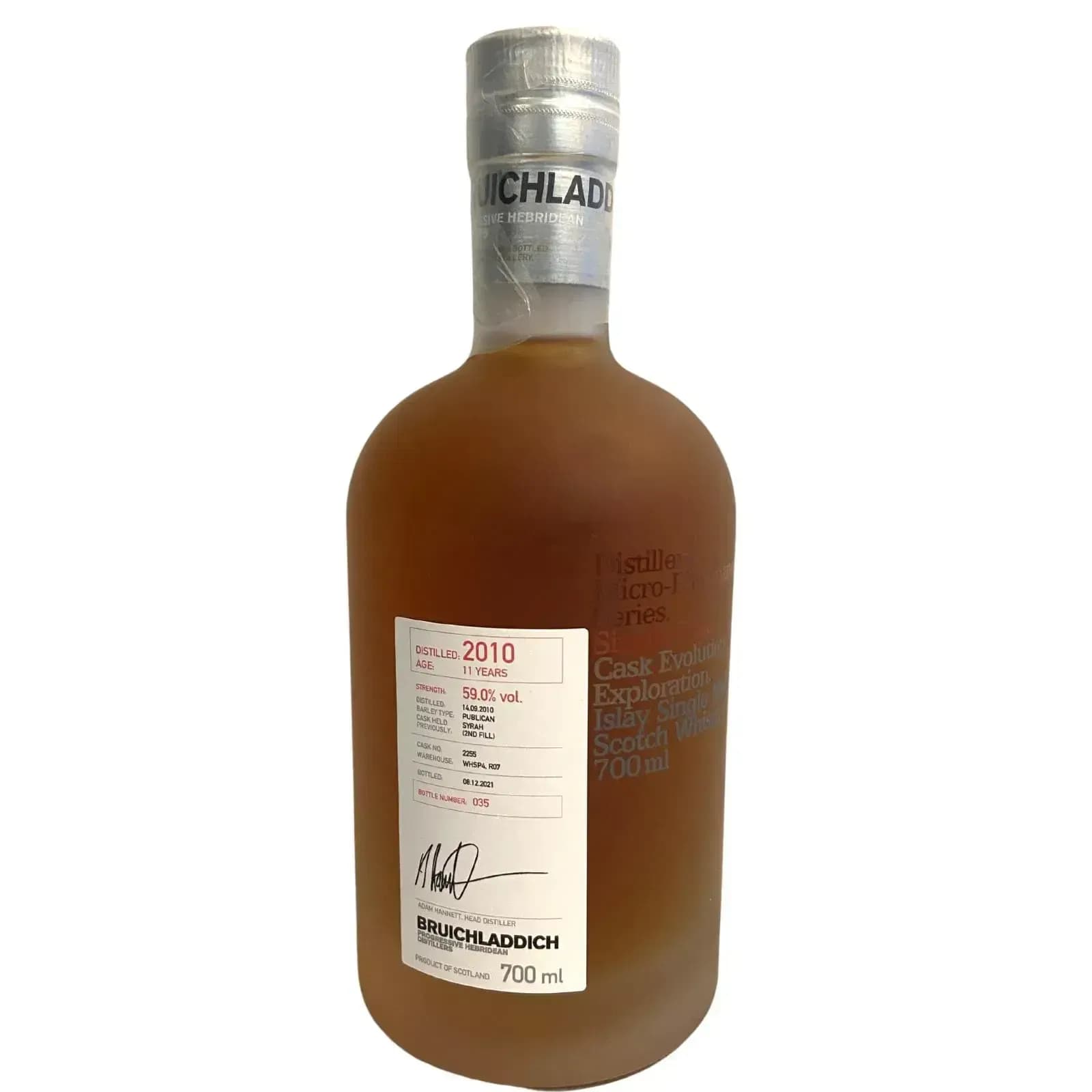 Bruichladdich 11 Years Old 2010 Micro Provenance Series Cask Nr.2255