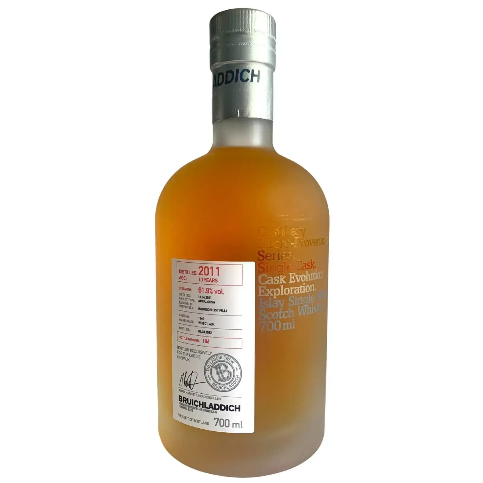 Bruichladdich 11 Years Old 2011 Micro Provenance Series Cask Nr.1241