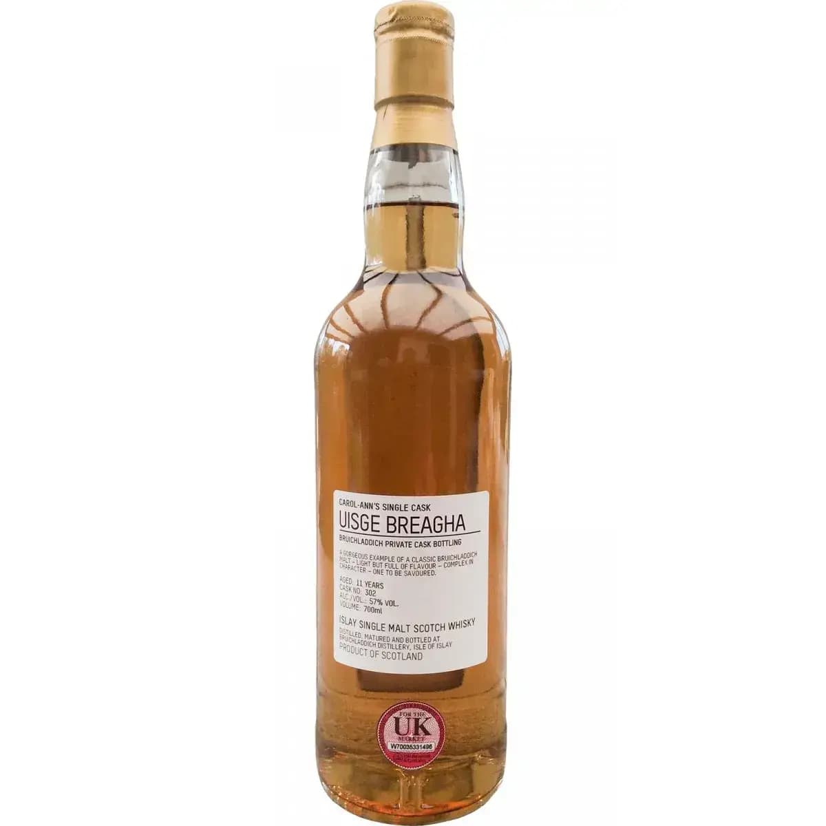 Bruichladdich 11 Years Old Uisge Breagha - Carol-Ann'S Single Cask Nr.302