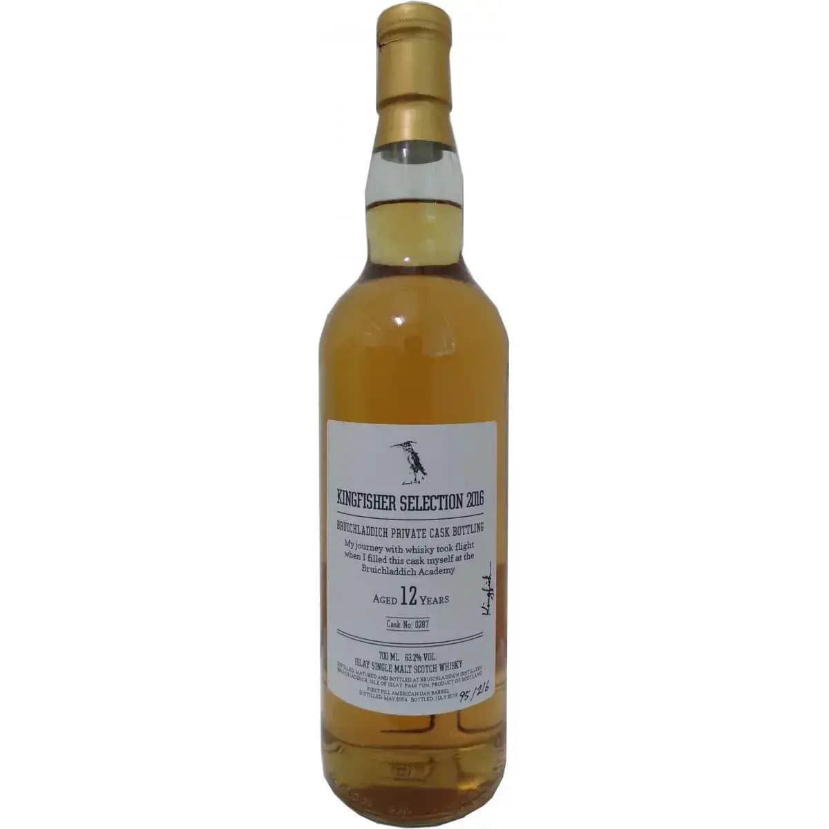 Bruichladdich 12 Years Old 2004 Kingfisher Selection Cask Nr.0287