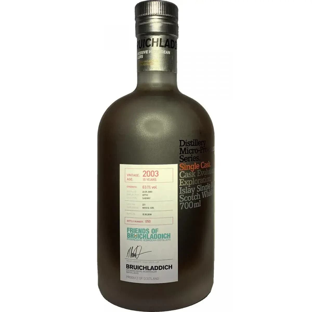 Bruichladdich 15 Years Old 2003 Friends Of Bruichladdich Cask Nr.221