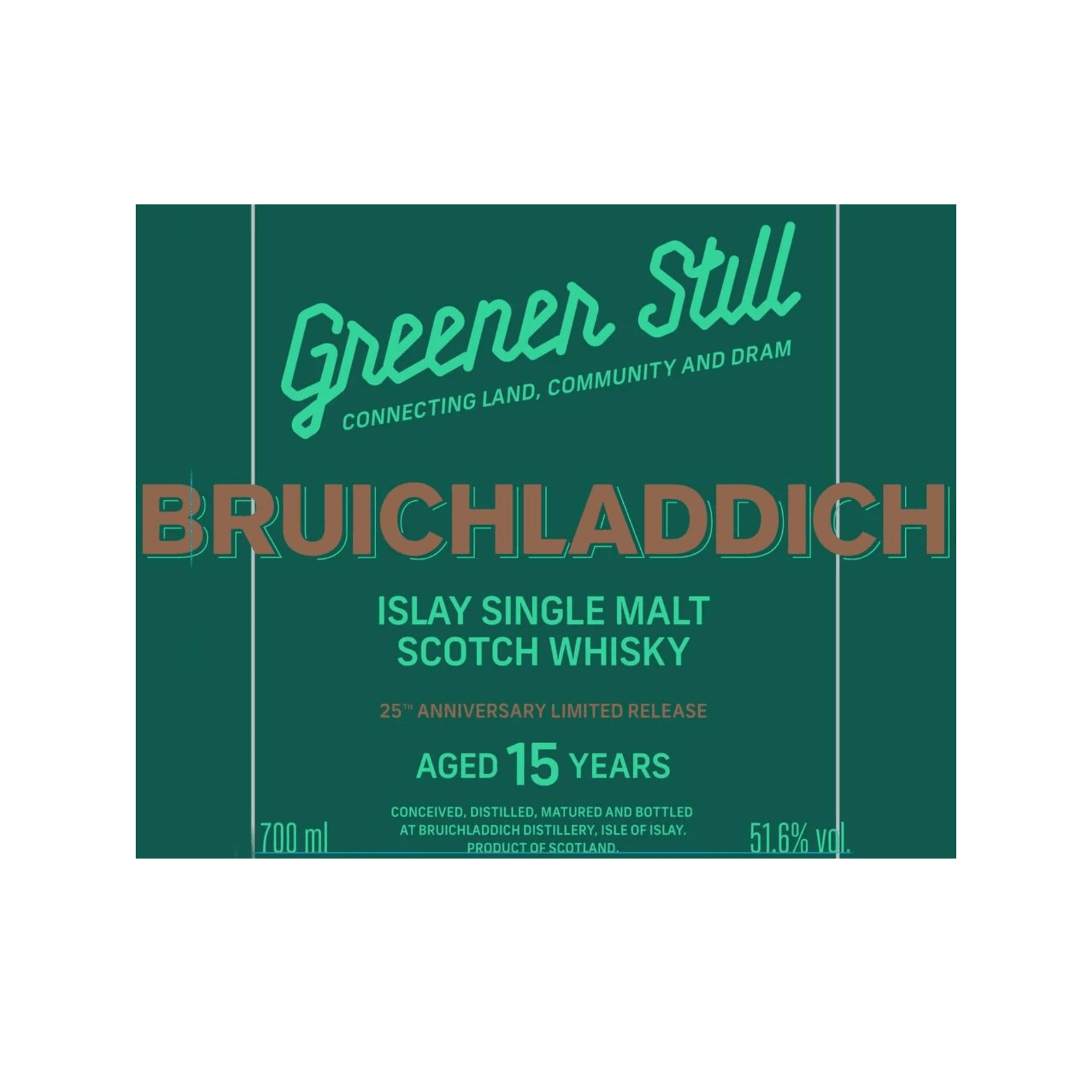 Bruichladdich 15 Years Old Greener Still Limited Edition