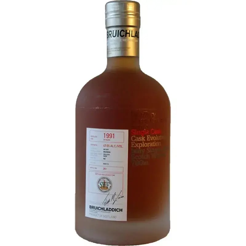 Bruichladdich 20 Years Old 1991 Svenska Whiskyförbundet No. 15 Cask Nr.002