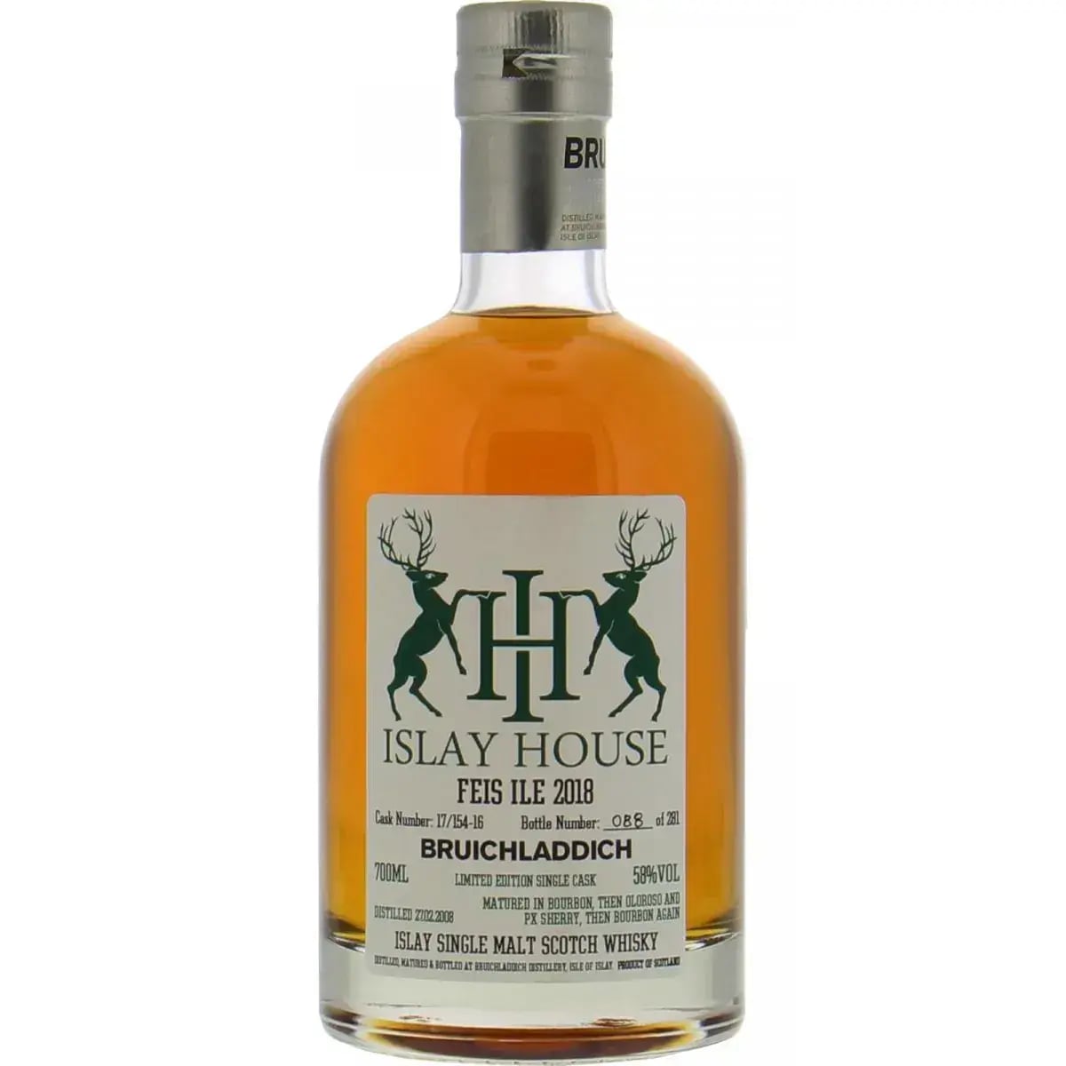 Bruichladdich 2008 Feis Ile 2018 Cask Nr.17/154-16