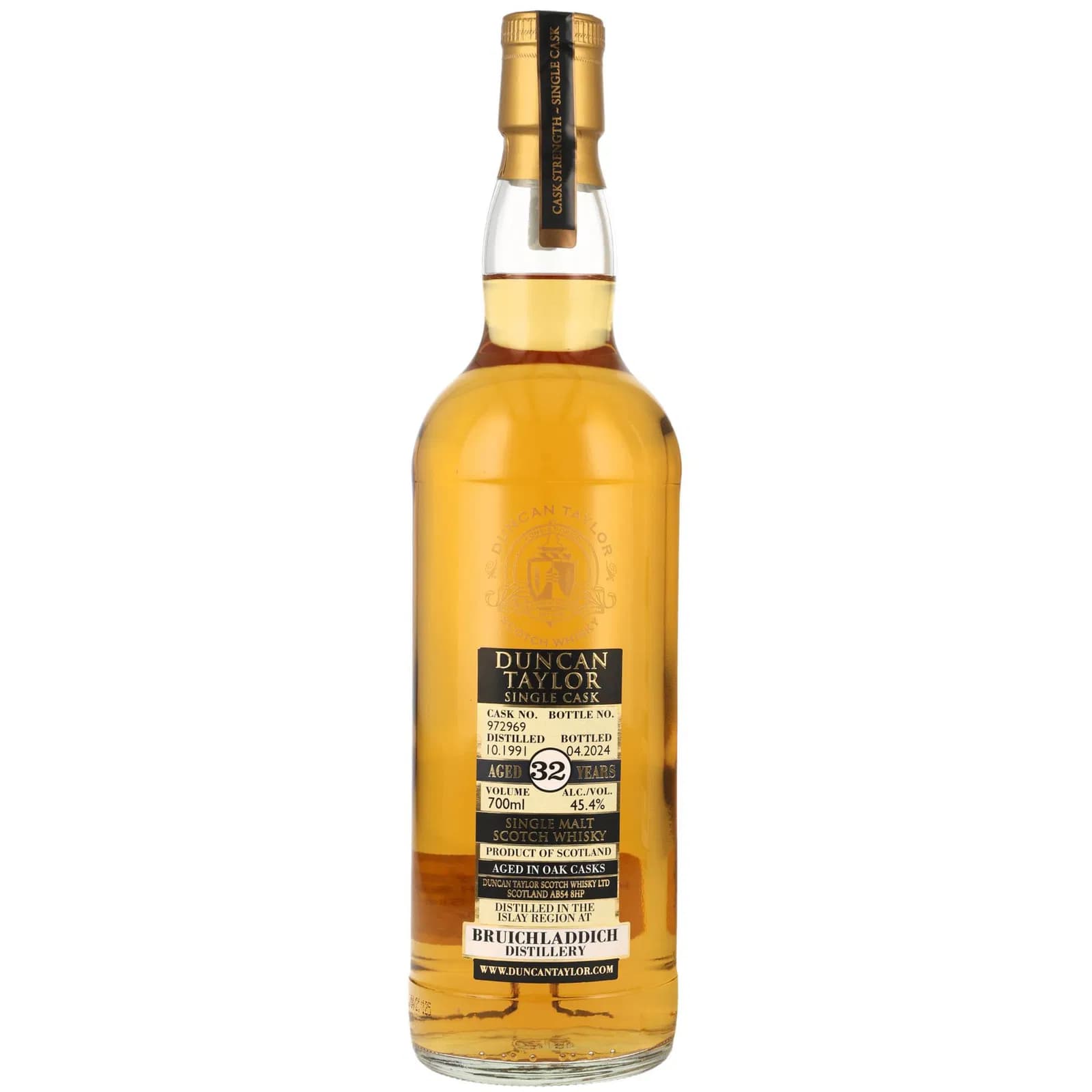 Bruichladdich 32 Years Old 1991 Single Cask Duncan Taylor 972969