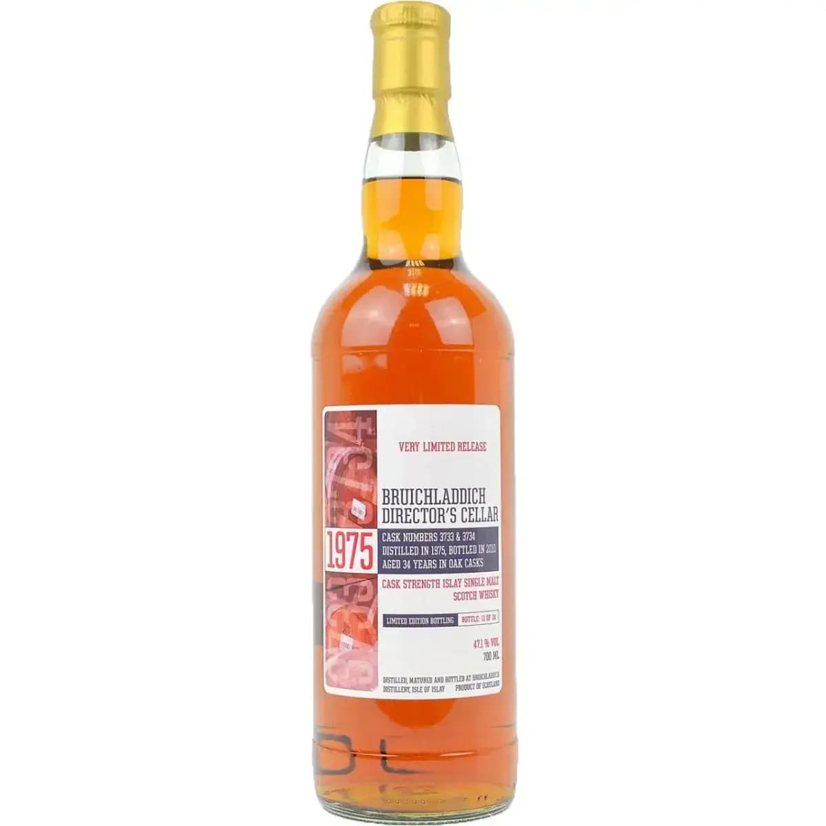 Bruichladdich 34 Years Old 1975 Director'S Cellar - Very Limited Release Cask Nr.3733 + 3734
