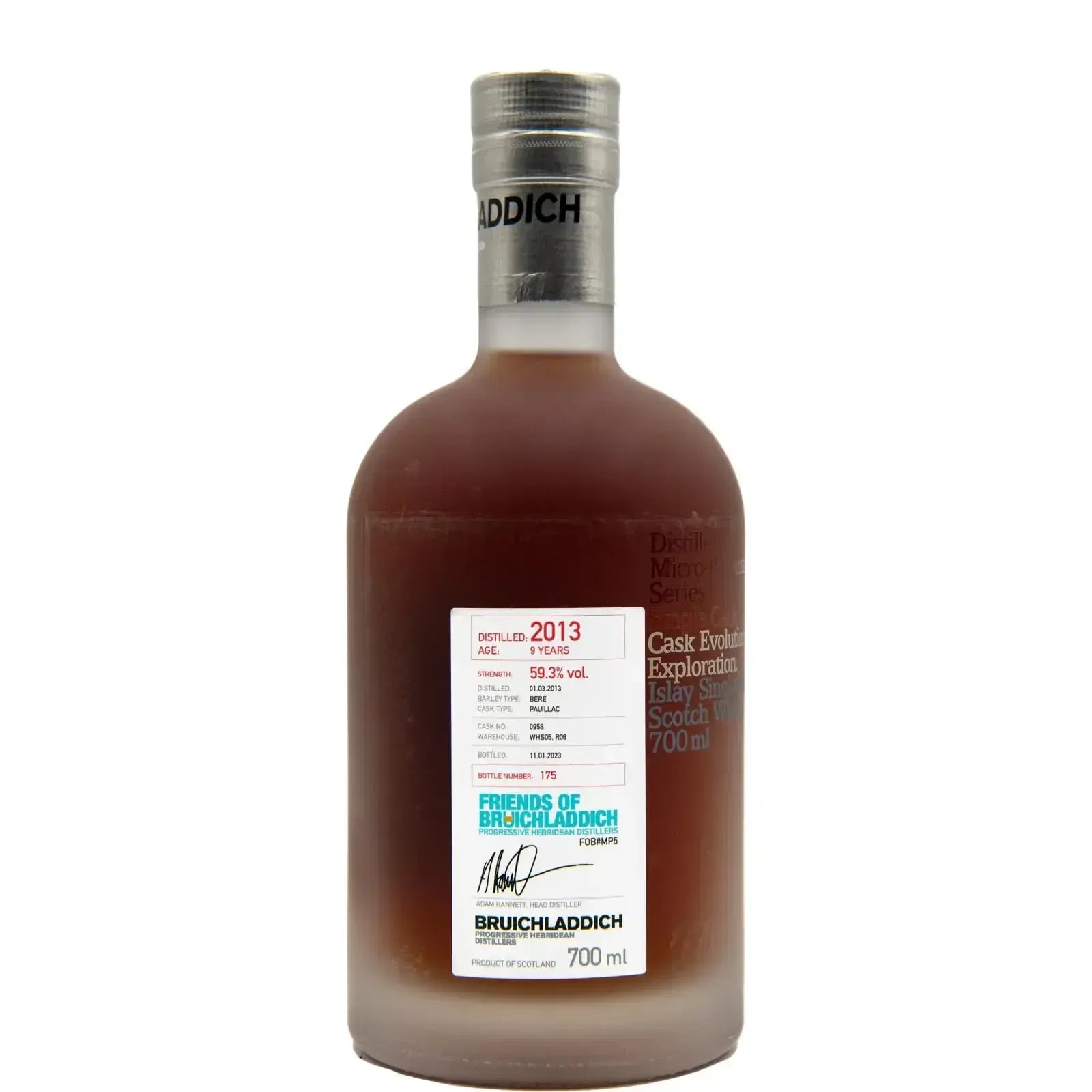 Bruichladdich 9 Years Old 2013 Friends Of Bruichladdich Cask Nr.0958