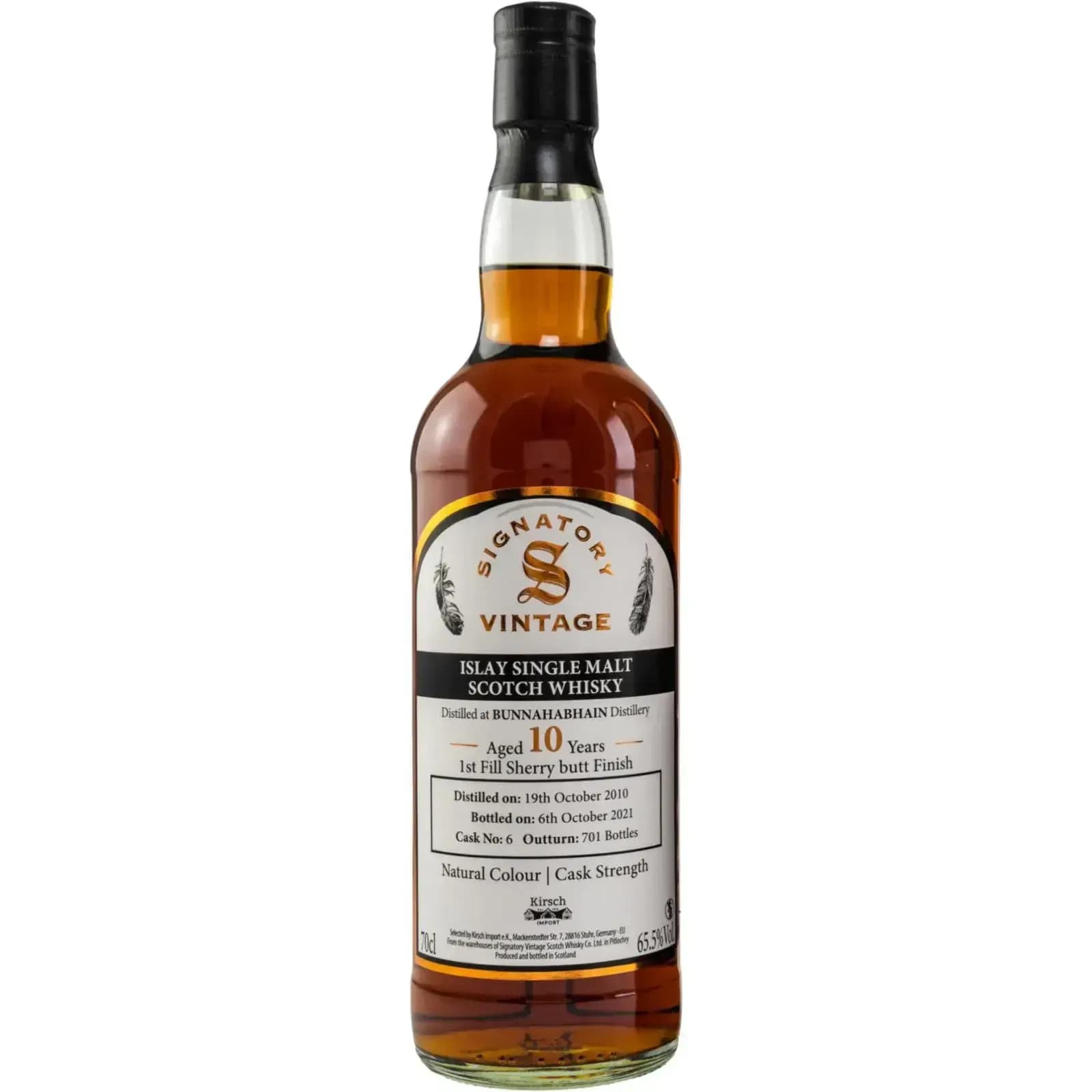 Bunnahabhain 10 Years Old 2010 Natural Colour Cask Strength Signatory Vintage 6