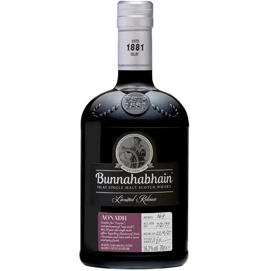 Bunnahabhain 10 Years Old 2011 Aonadh Limited Release - Warehouse 9