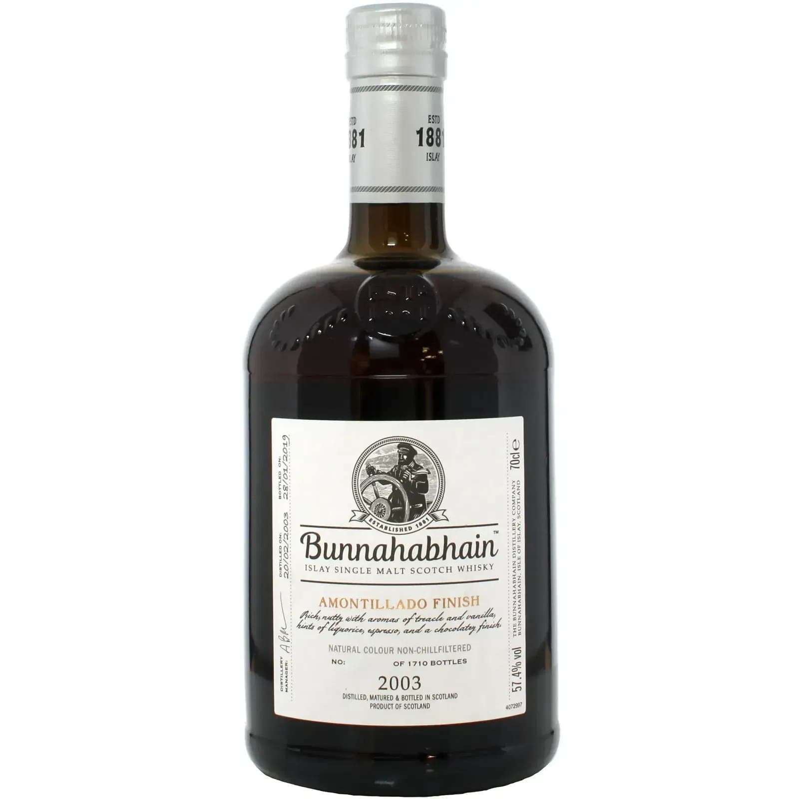 Bunnahabhain 15 Years Old 2003 Amontillado Finish