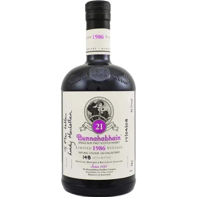 Bunnahabhain 21 Years Old 1986 Feis Ile 2008