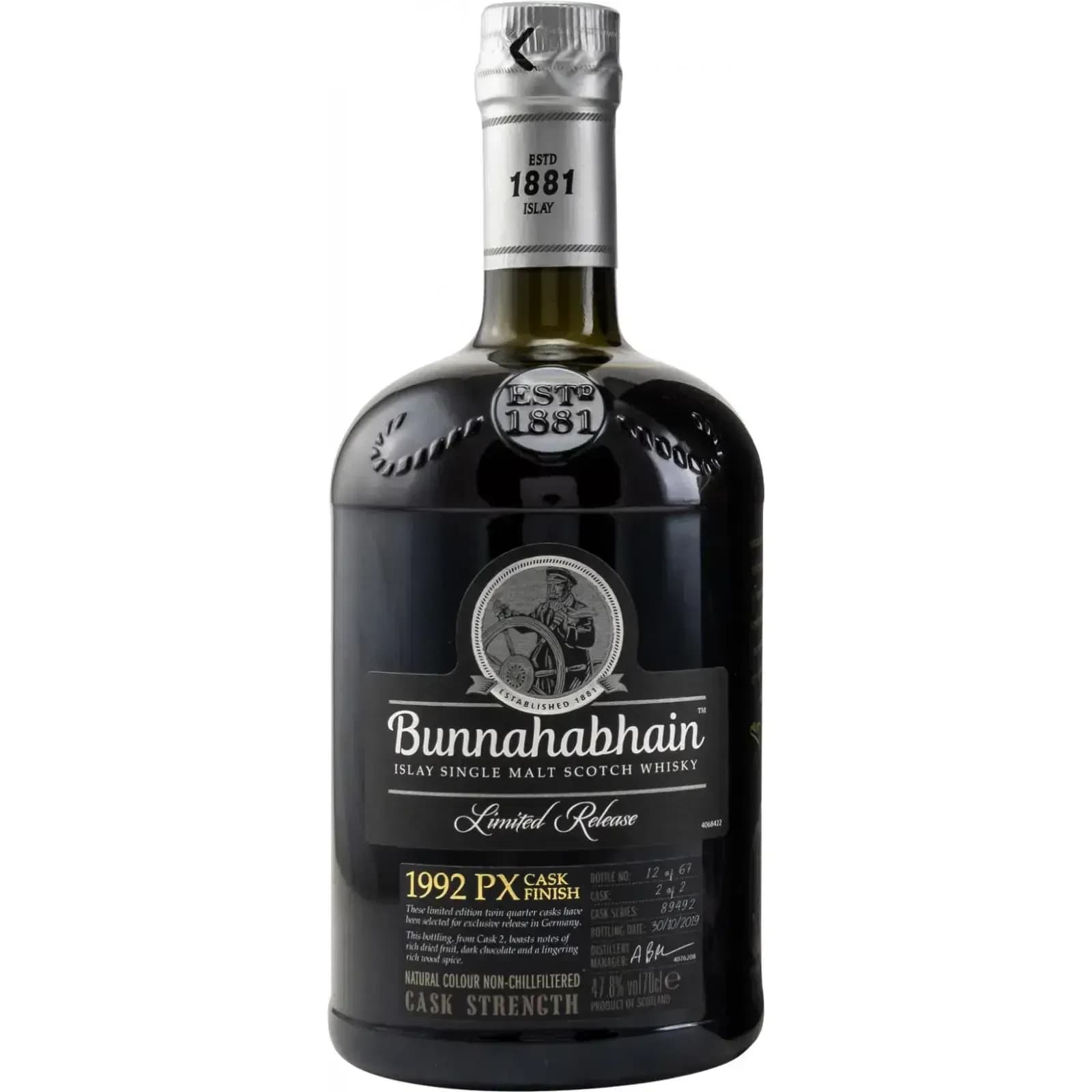 Bunnahabhain 27 Years Old 1992 Limited Release Cask Nr.89492