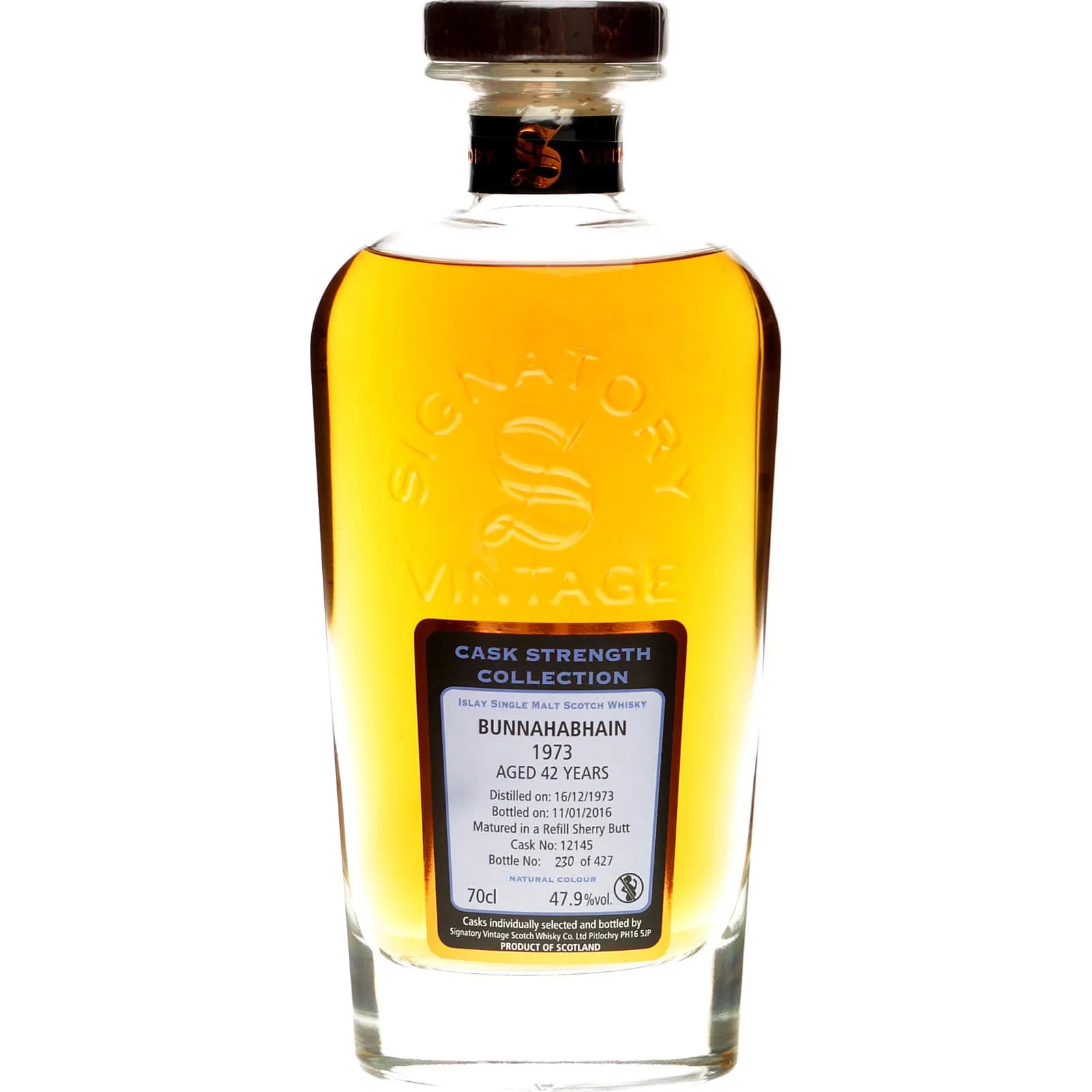 Bunnahabhain 42 Years Old 1973 Signature Rare Release Signatory Vintage