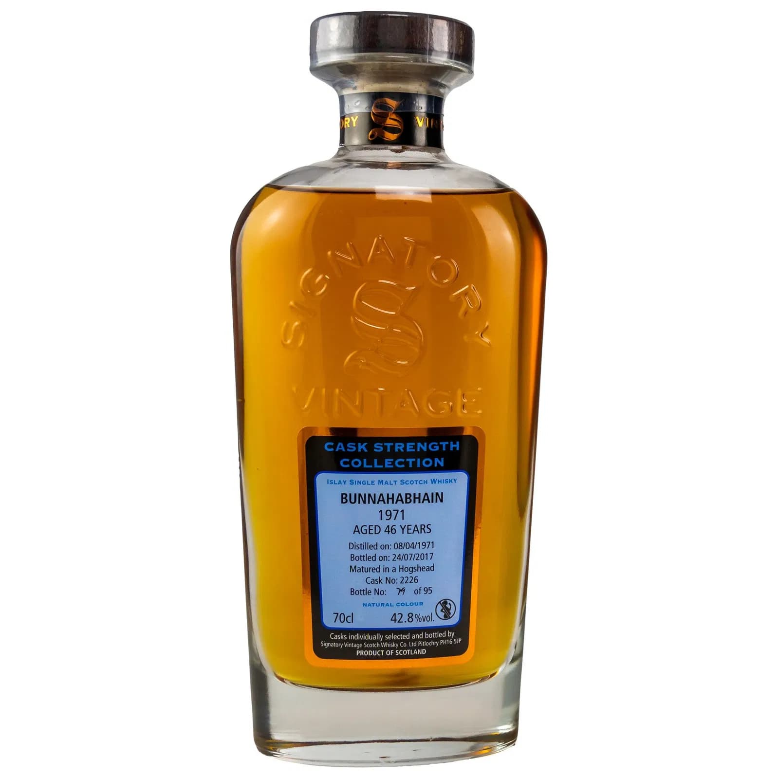 Bunnahabhain 46 Years Old 1971 Singature Rare Release Signatory Vintage