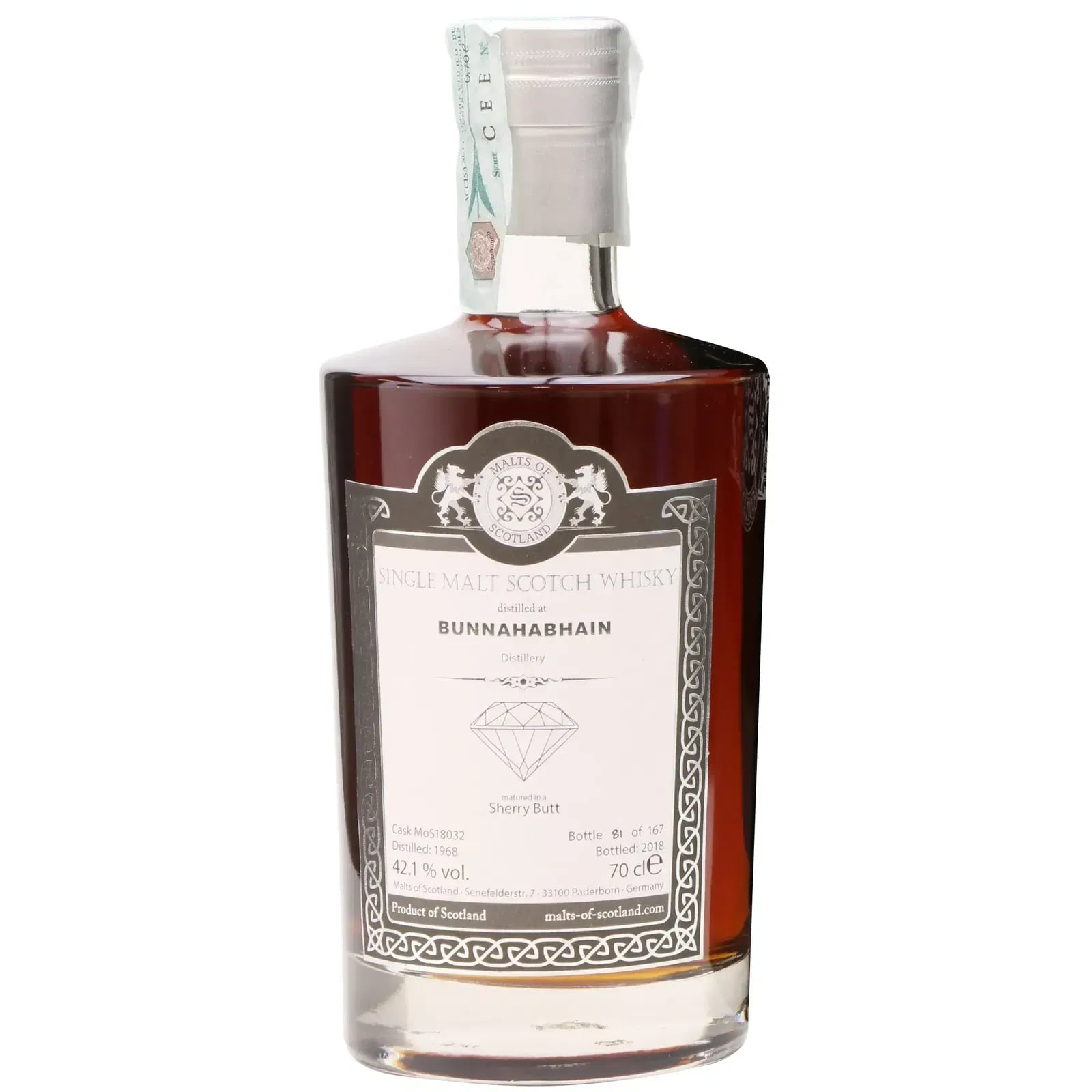 Bunnahabhain 49 Years Old 1968 MoS 18032 Malts of Scotland Diamonds