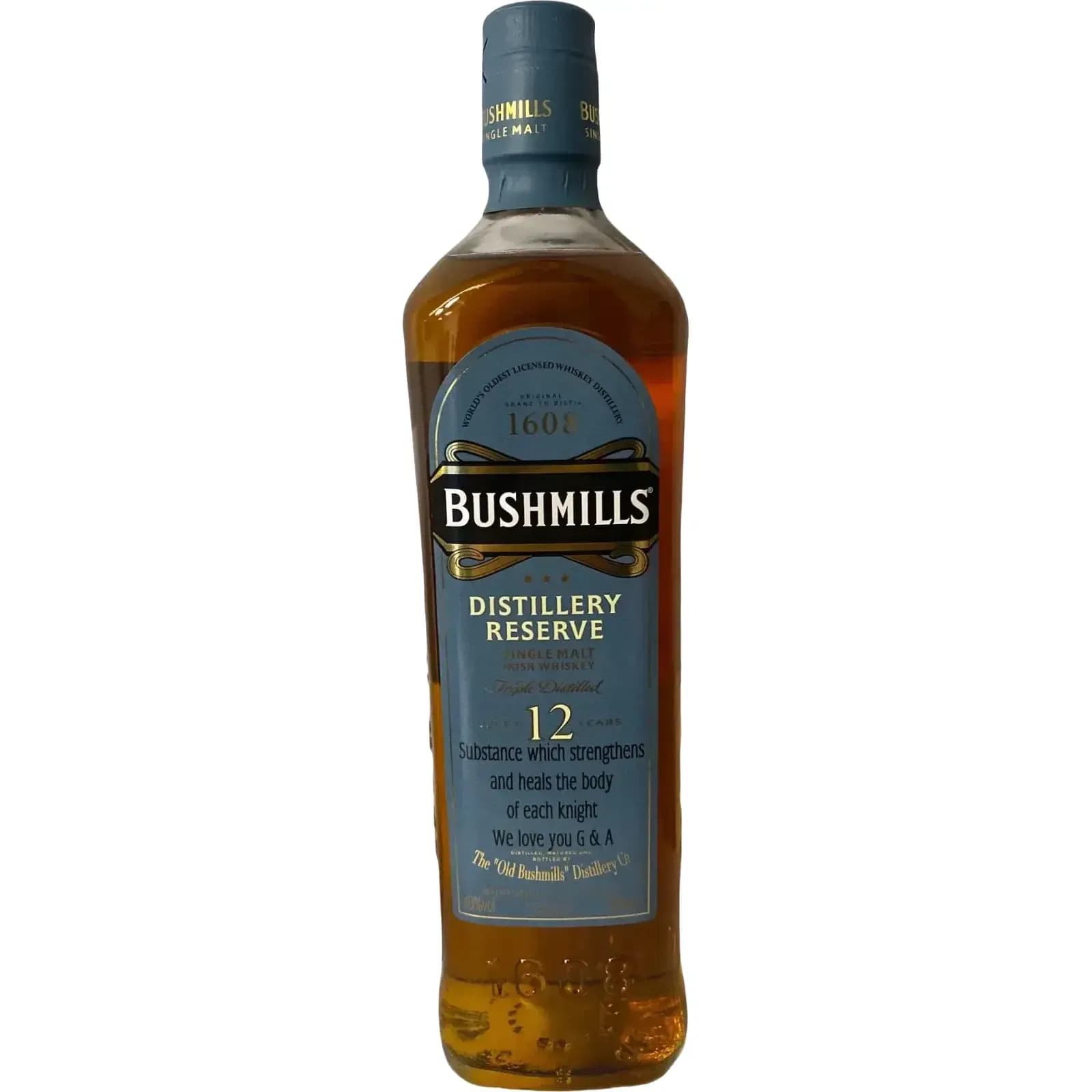 Bushmills 12 Years Old Distillery Reserve