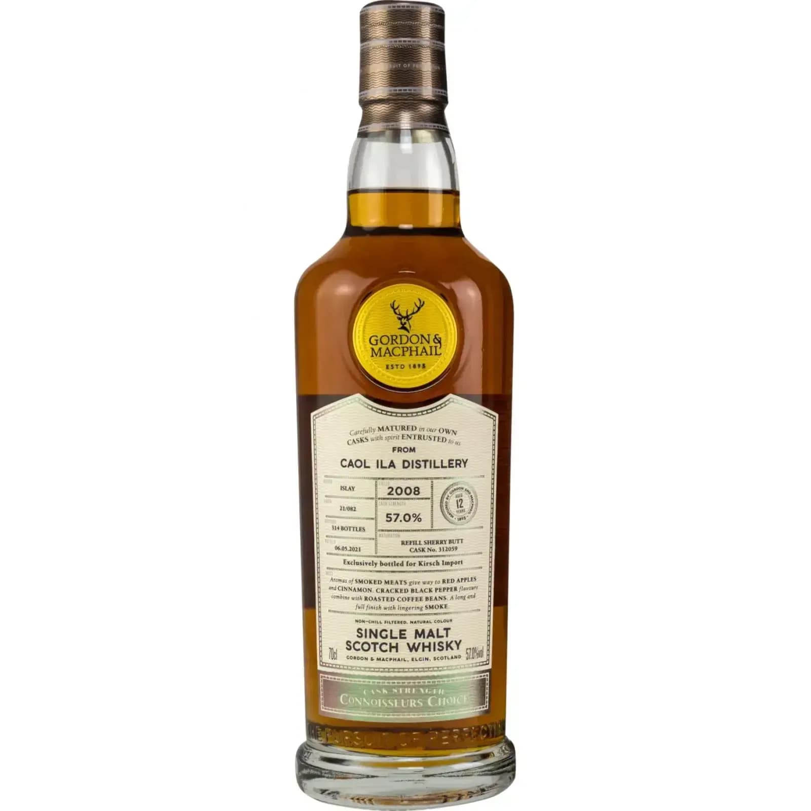 Caol Ila 12 Years Old 2008 Connoisseurs Choice Cask Strength Gordon & MacPhail 312059