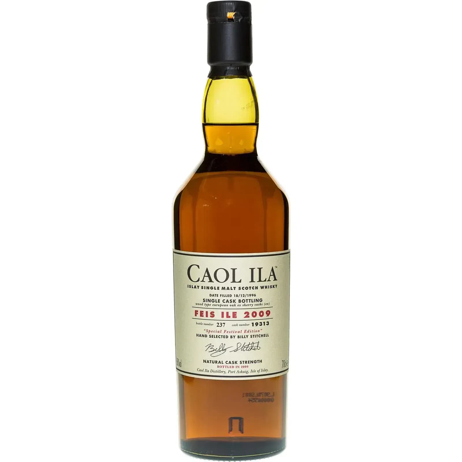 Caol Ila 1996 Feis Ile 2009 Cask Nr.19313