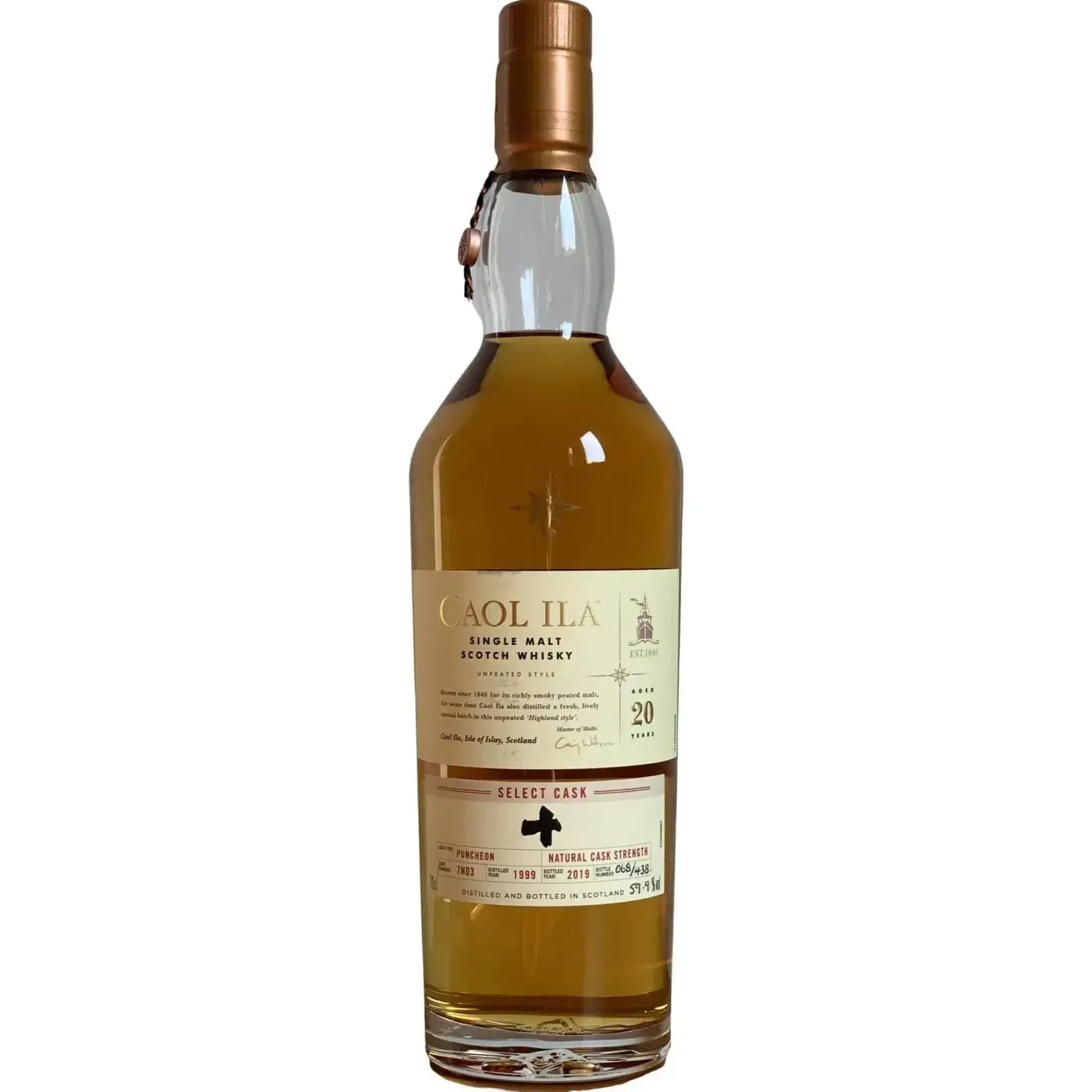 Caol Ila 20 Years Old 1999 Select Cask Cask Nr.7N03