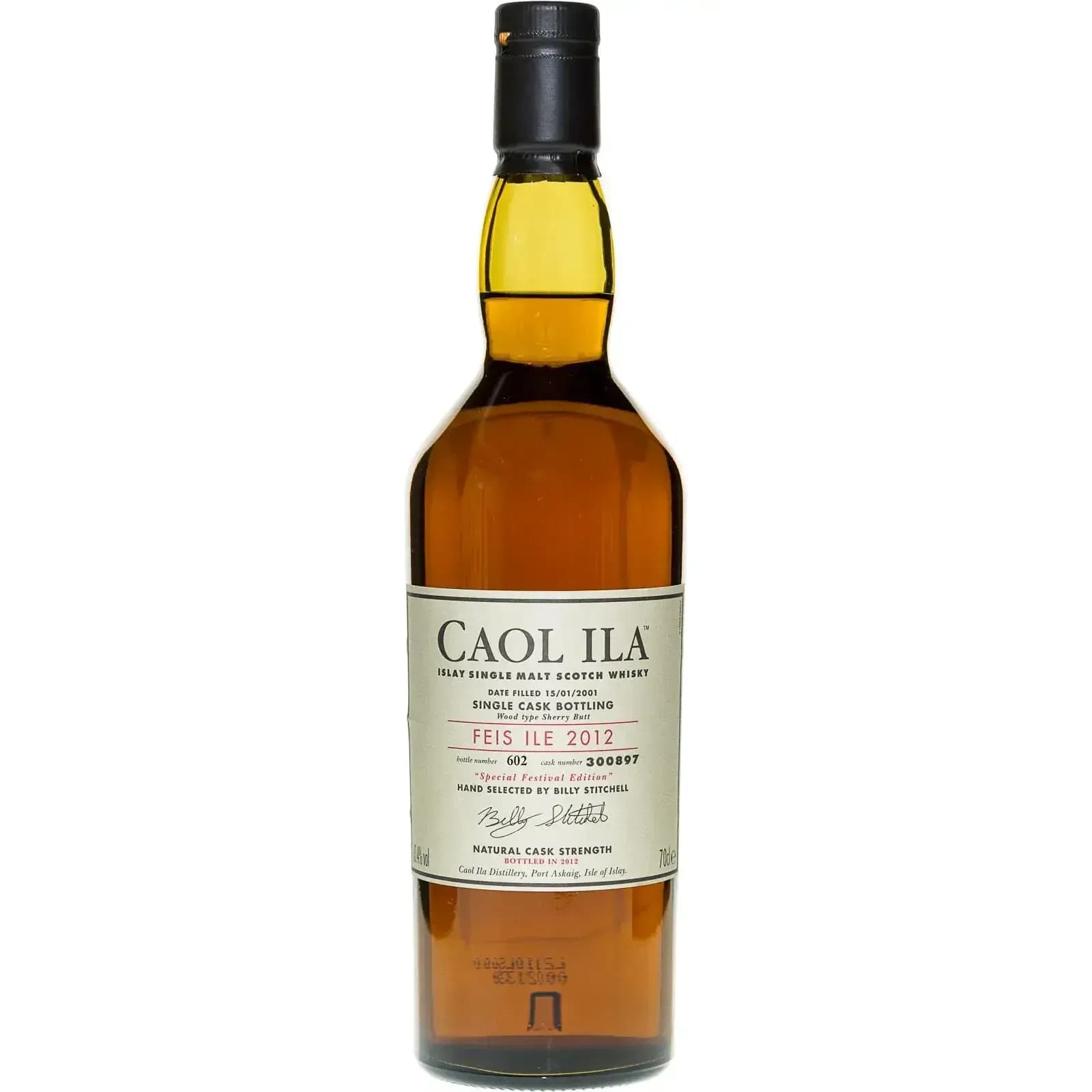 Caol Ila 2001 Feis Ile 2012 Cask Nr.300897