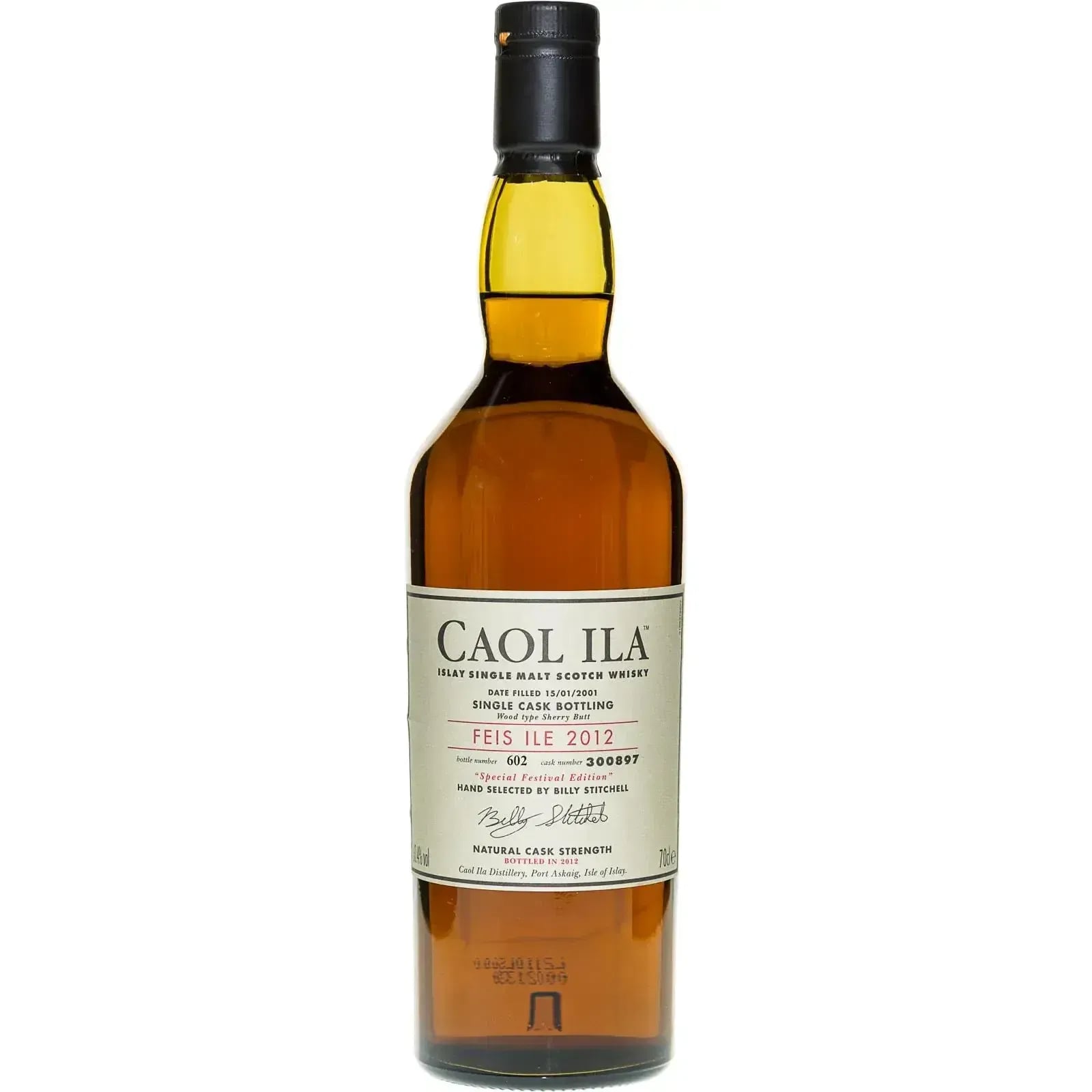Caol Ila 2001 Feis Ile 2012 Cask Nr.300897