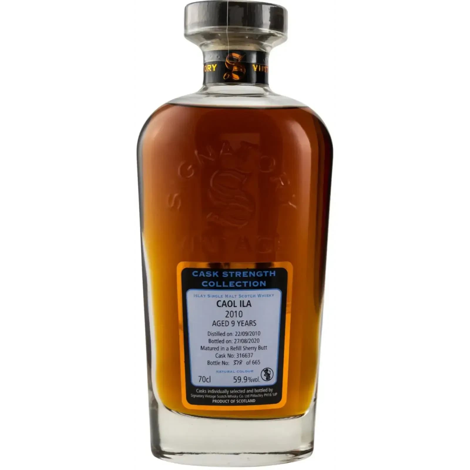 Caol Ila 9 Years Old 2010 Cask Strength Collection Signatory Vintage 316637