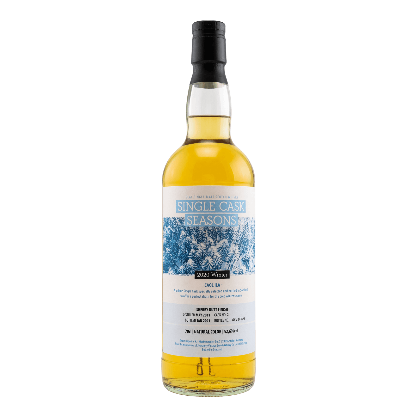 Caol Ila 9 Years Old 2011 Single Cask Seasons Winter Signatory Vintage