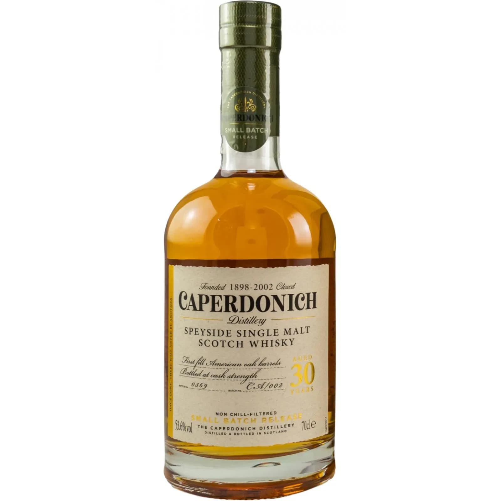 Caperdonich 30 Years Old Unpeated