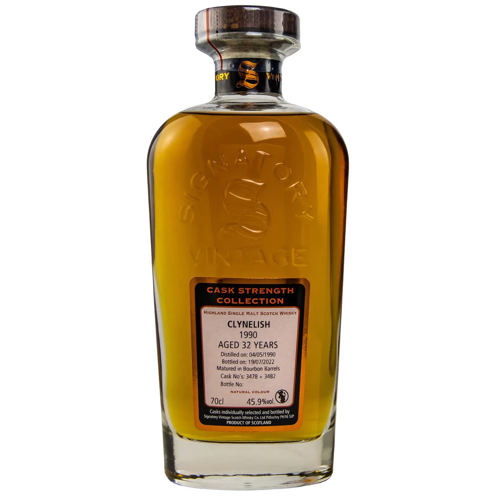 Clynelish 32 Years Old 1990 Cask Strenght Signatory Cask Signatory Vintage 3478 & 3482