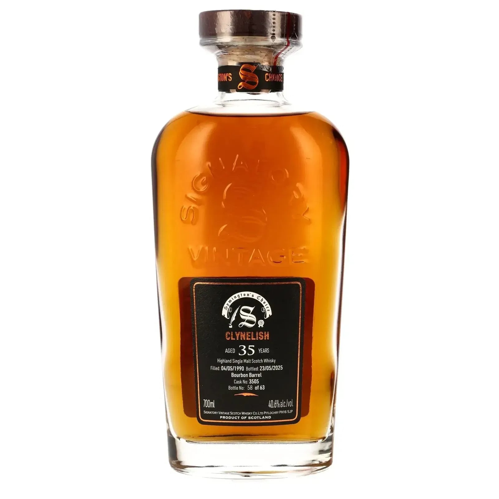 Clynelish 35 Years Old 1990 Cask Strength Collection Symington’s Choice Signatory Vintage 3505